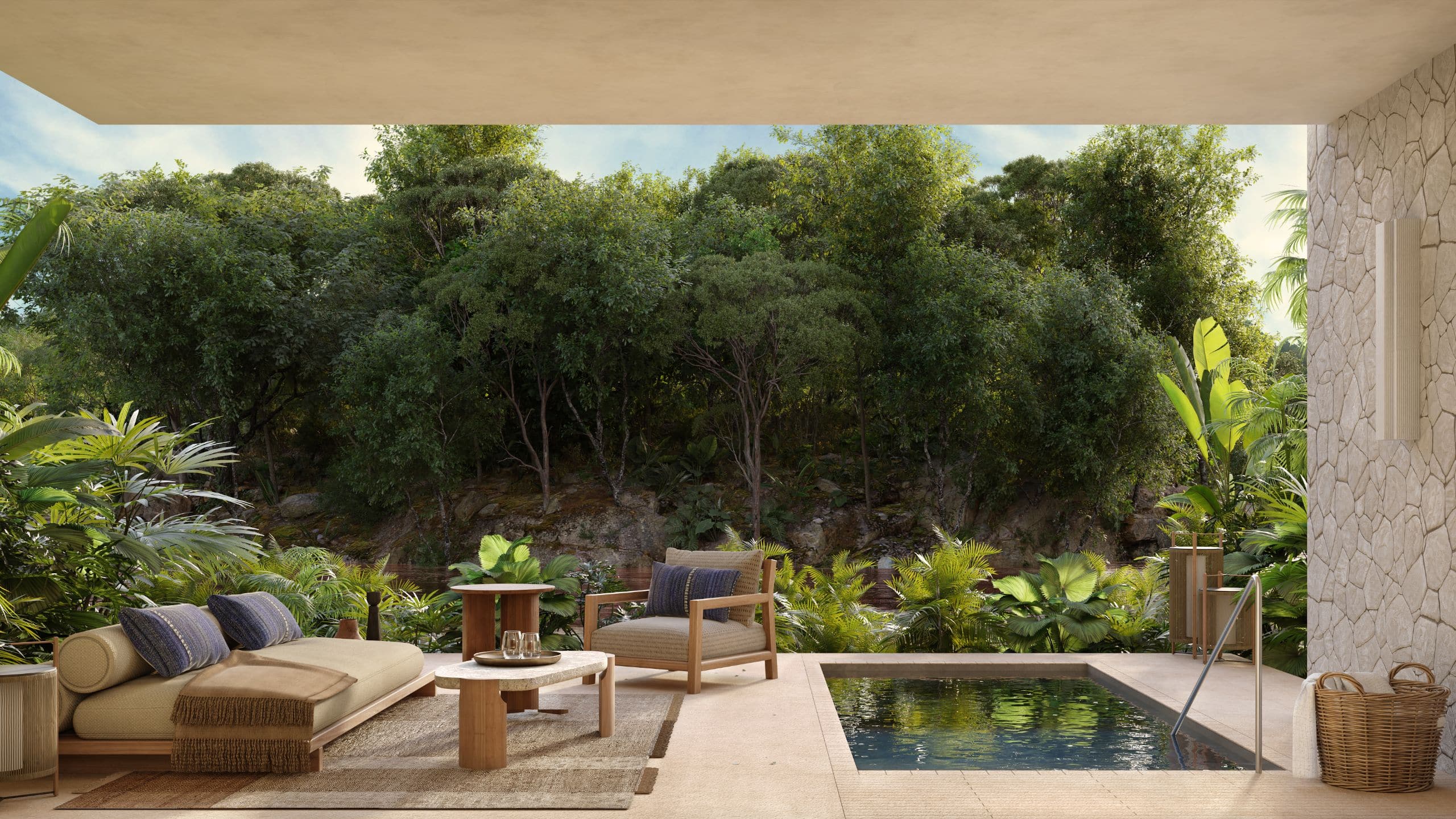 Alila Mayakoba Plunge Pool Terrace