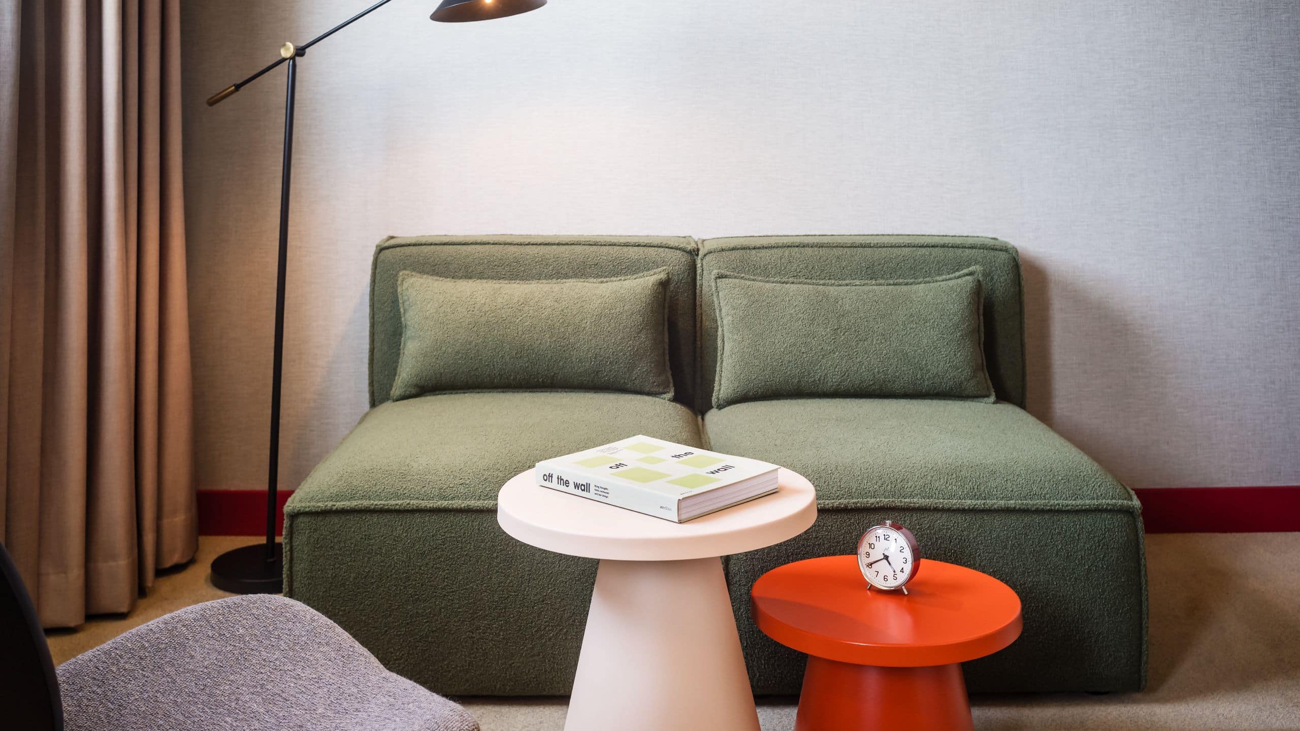 4 of 7 Me and All Hotel Berlin East Side Guestroom King View Premium Focus Sofa