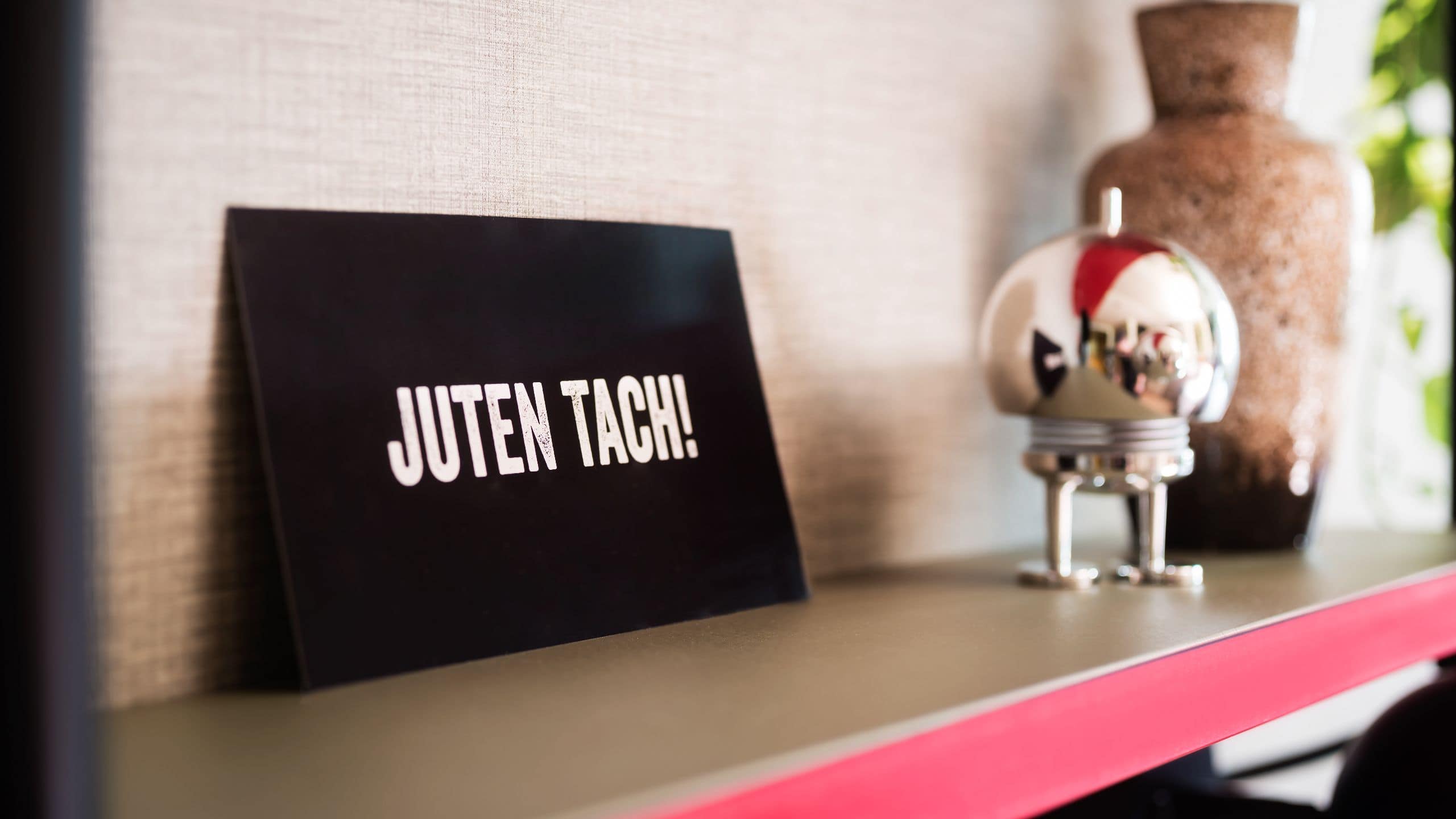 5 of 5 Me and All Hotel Berlin East Side Guestroom Welcome Card Berlin Dialect