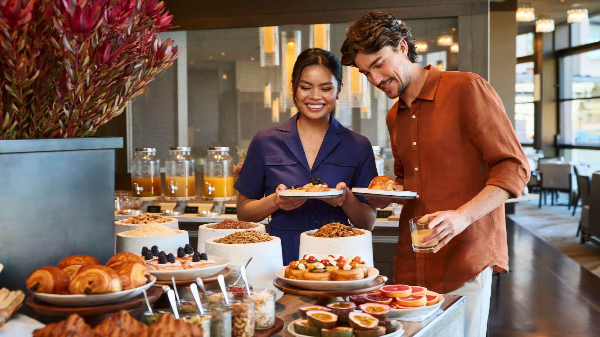 GlobalWorld of Hyatt Lifestyle Friend Gathering Couple Laugh