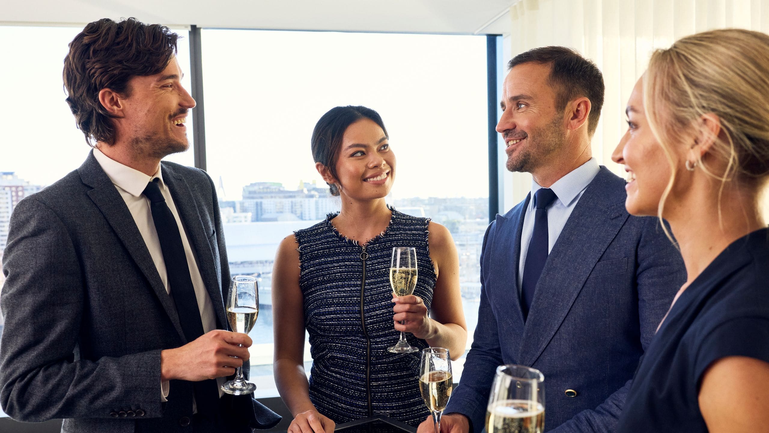 1 of 1 Global Meeting Drinks Smiling