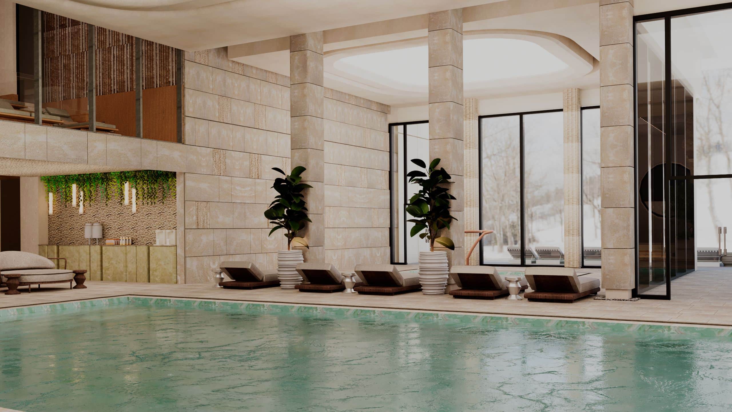Beldersoy Resort and Spa Spa Pool In Winter