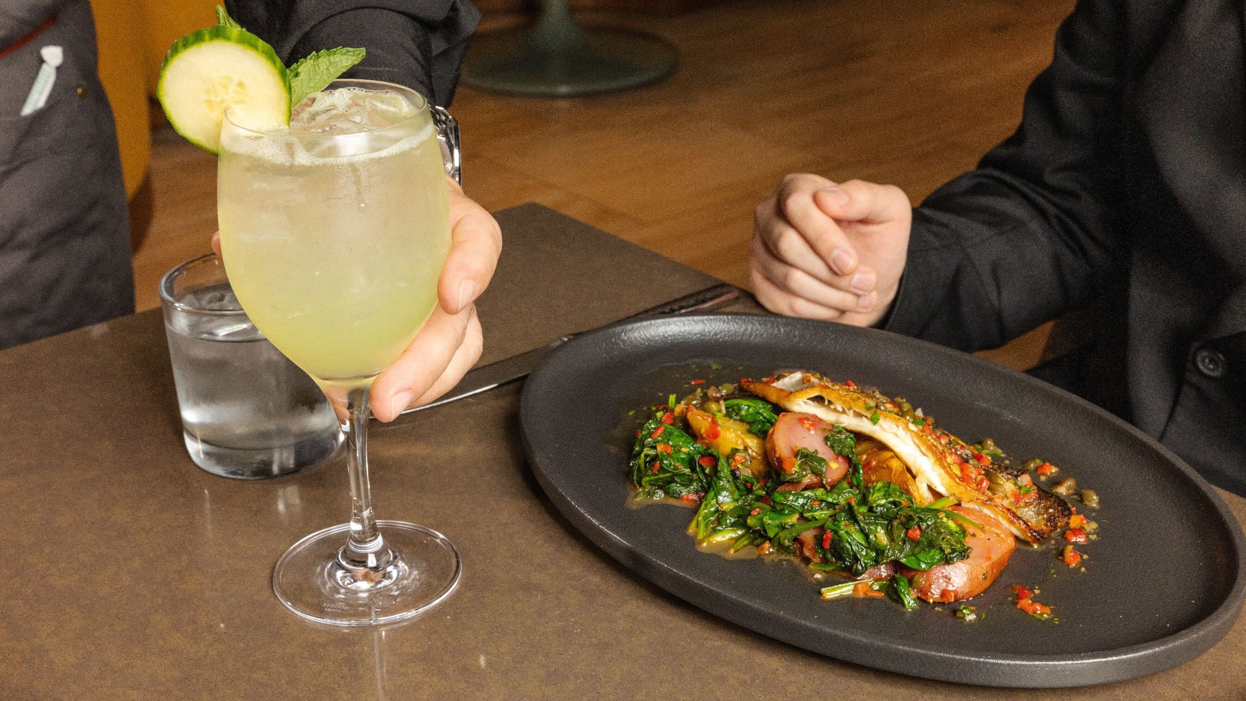 Hyatt Centric Chicago Magnificent Mile Bridge Kitchen Guest With Mediterranean Sea Bass