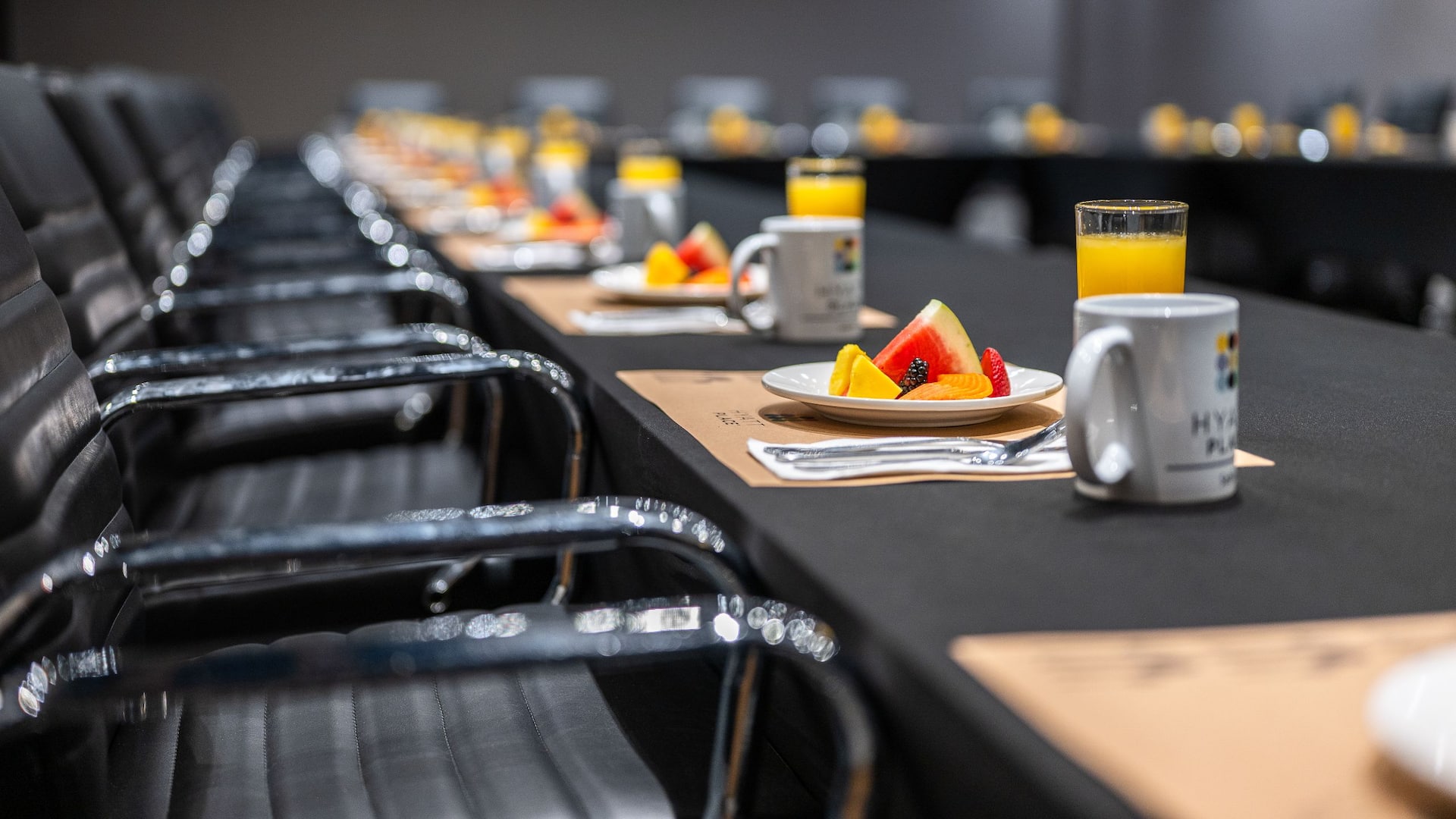 Hyatt Place Saltillo Saraperos Meeting Breakfast Closeup