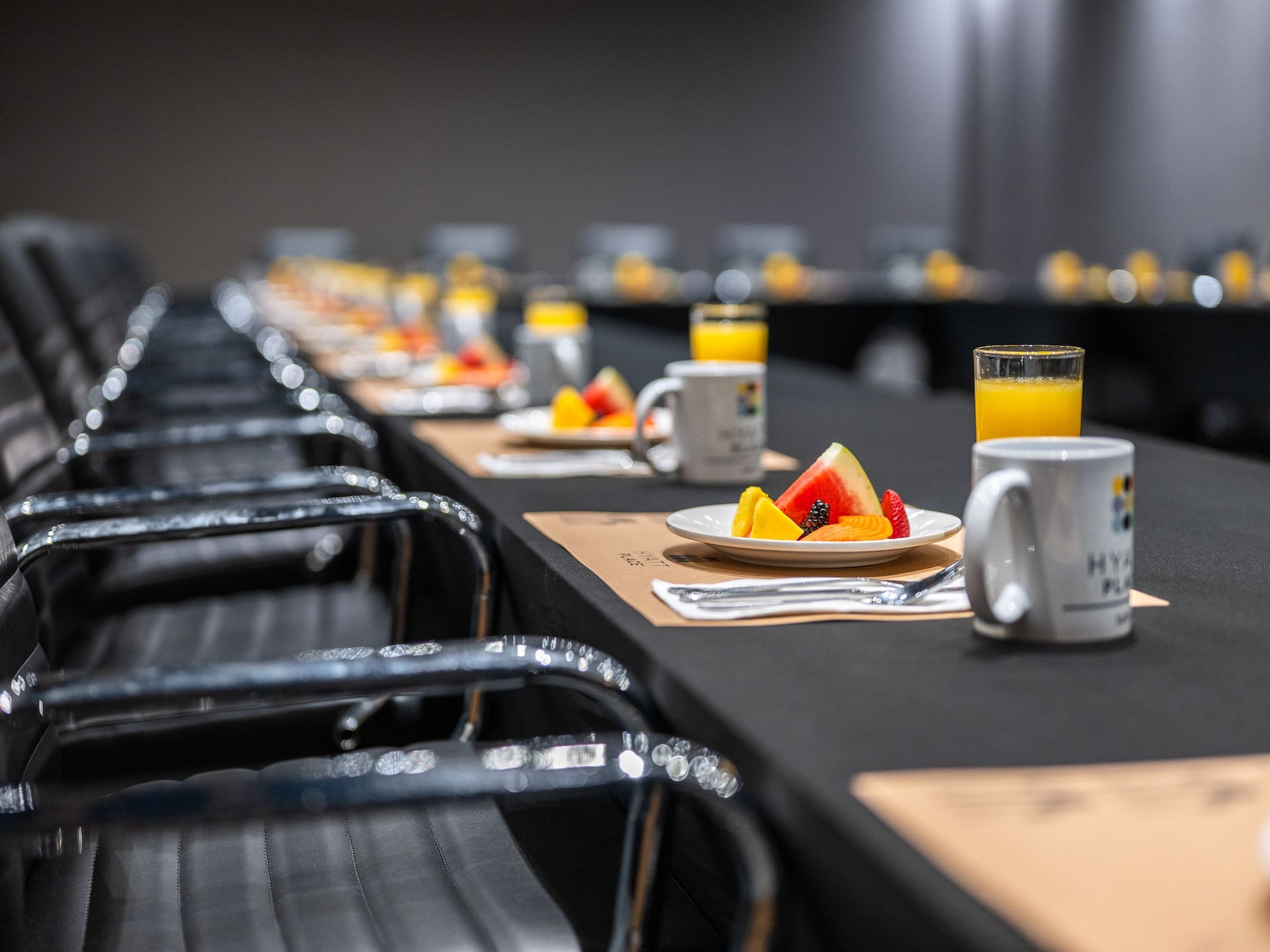 Hyatt Place Saltillo Saraperos Meeting Breakfast Closeup