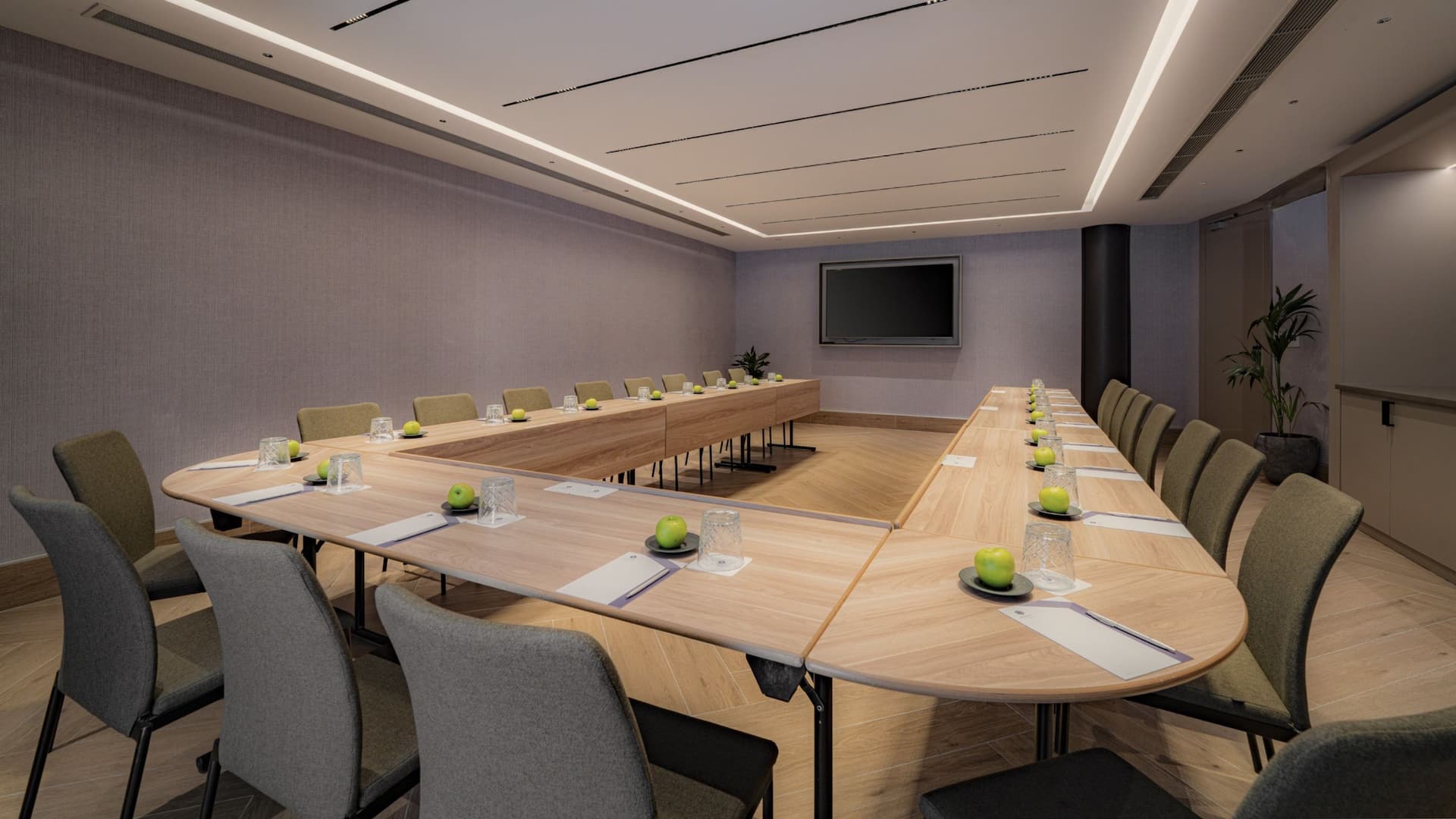 3 of 3 Hyatt Regency Malta Lavender U Shape Back