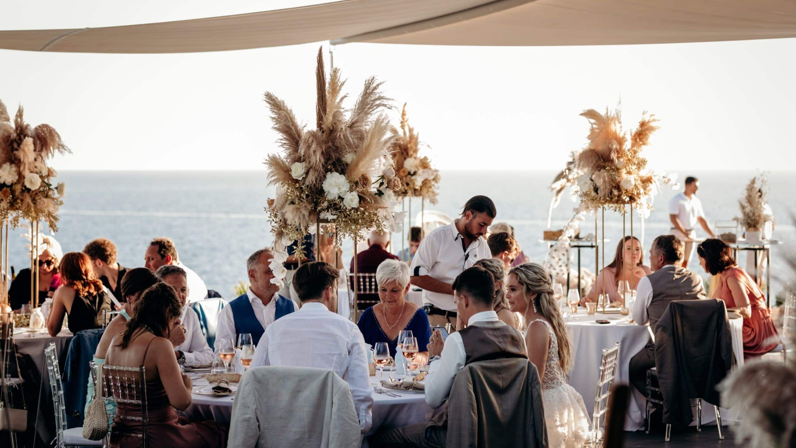 7Pines Resort Ibiza Wedding Lunch Cone Club Terrace