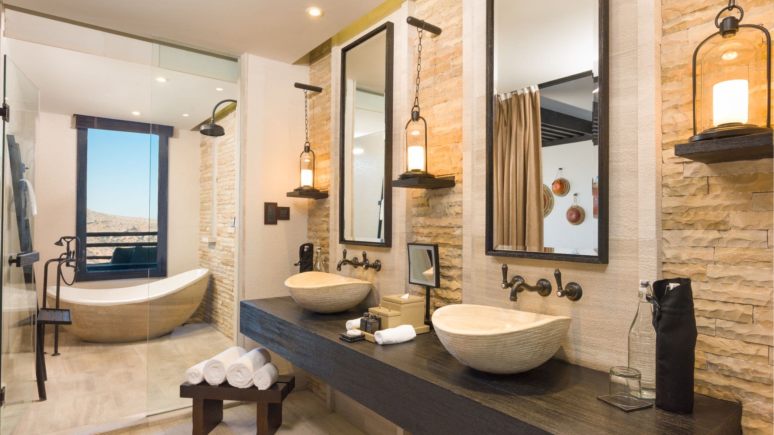 4 of 6 Alila Jabal Akhdar Mountain View Suite Bathroom