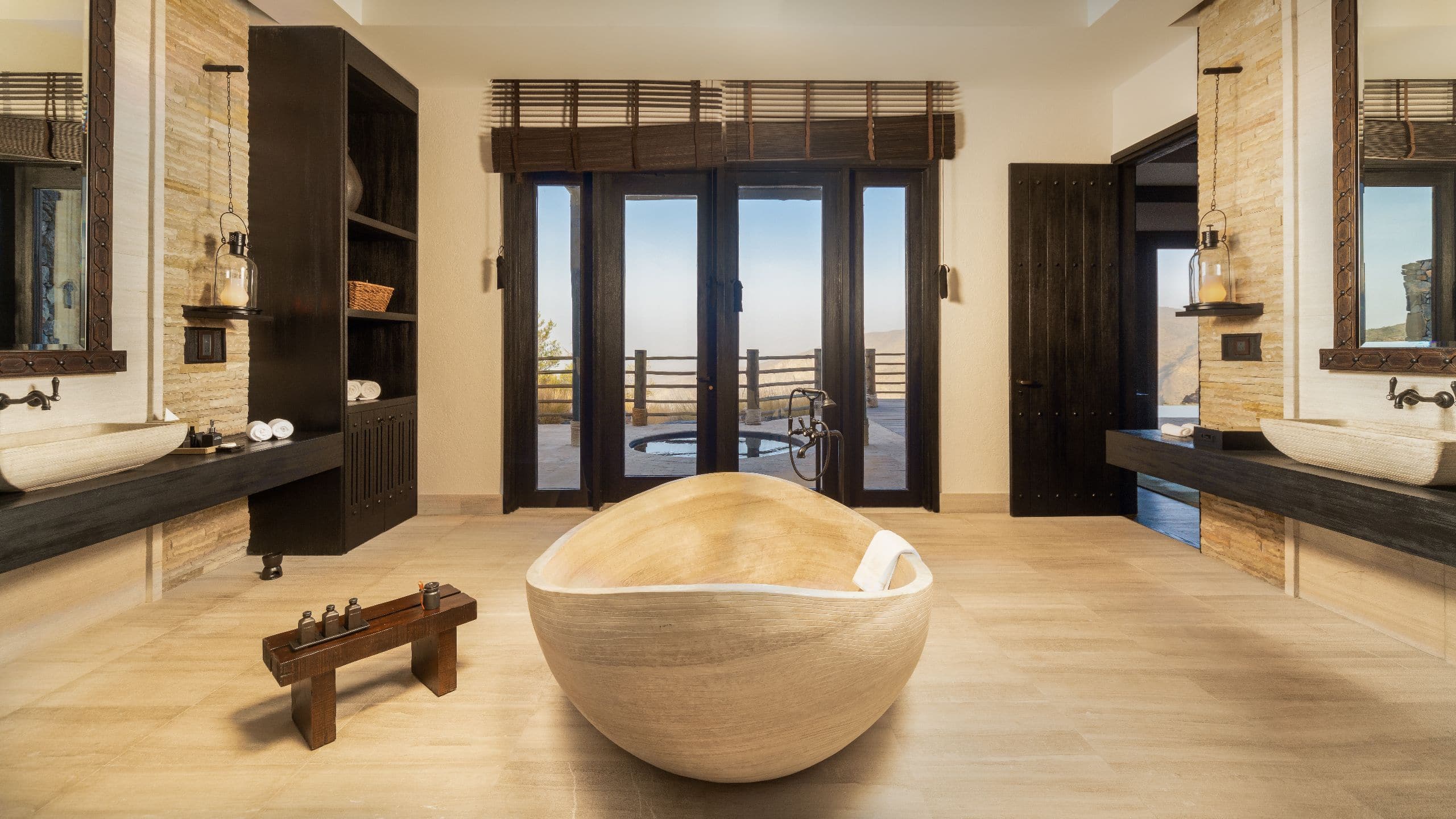 12 of 14 Alila Jabal Akhdar Jabal Villa Bathroom View