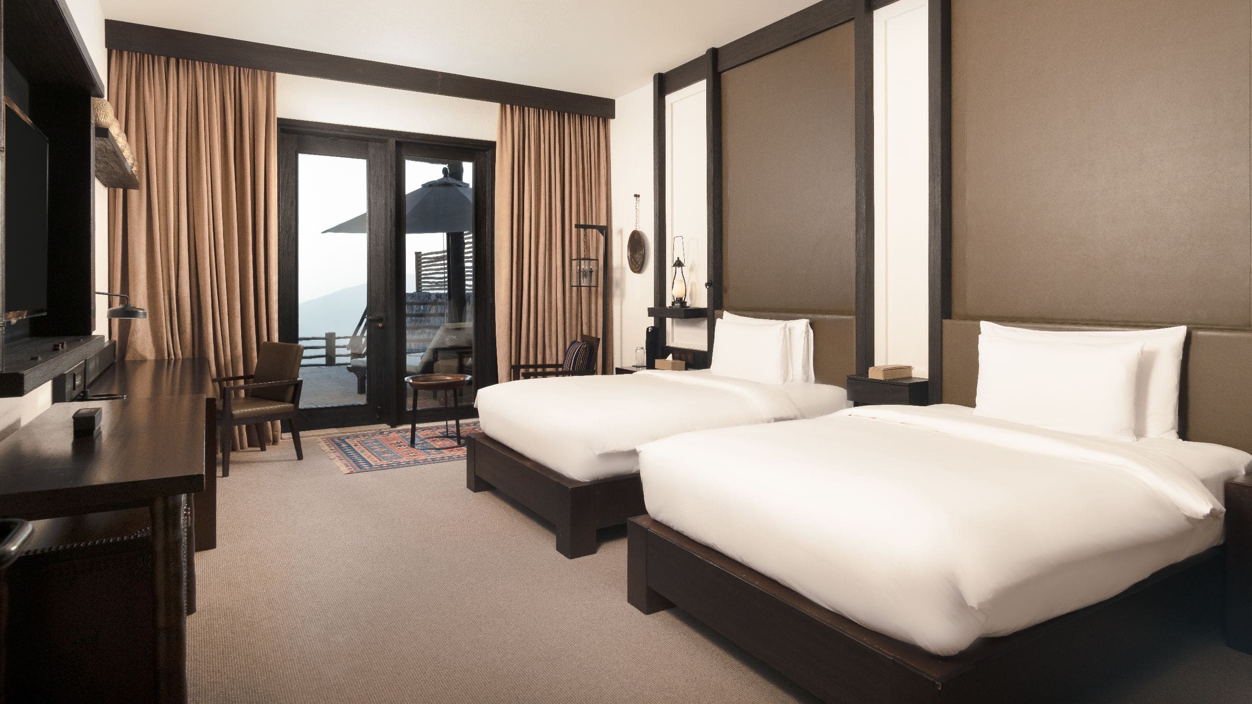 7 of 14 Alila Jabal Akhdar Jabal Villa Twin Bedroom