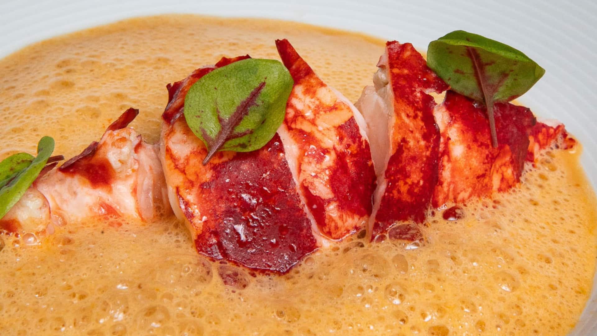 5 von 10 Grand Hyatt Berlin Vox Restaurant Dinner Starter Lobster Soup Detail