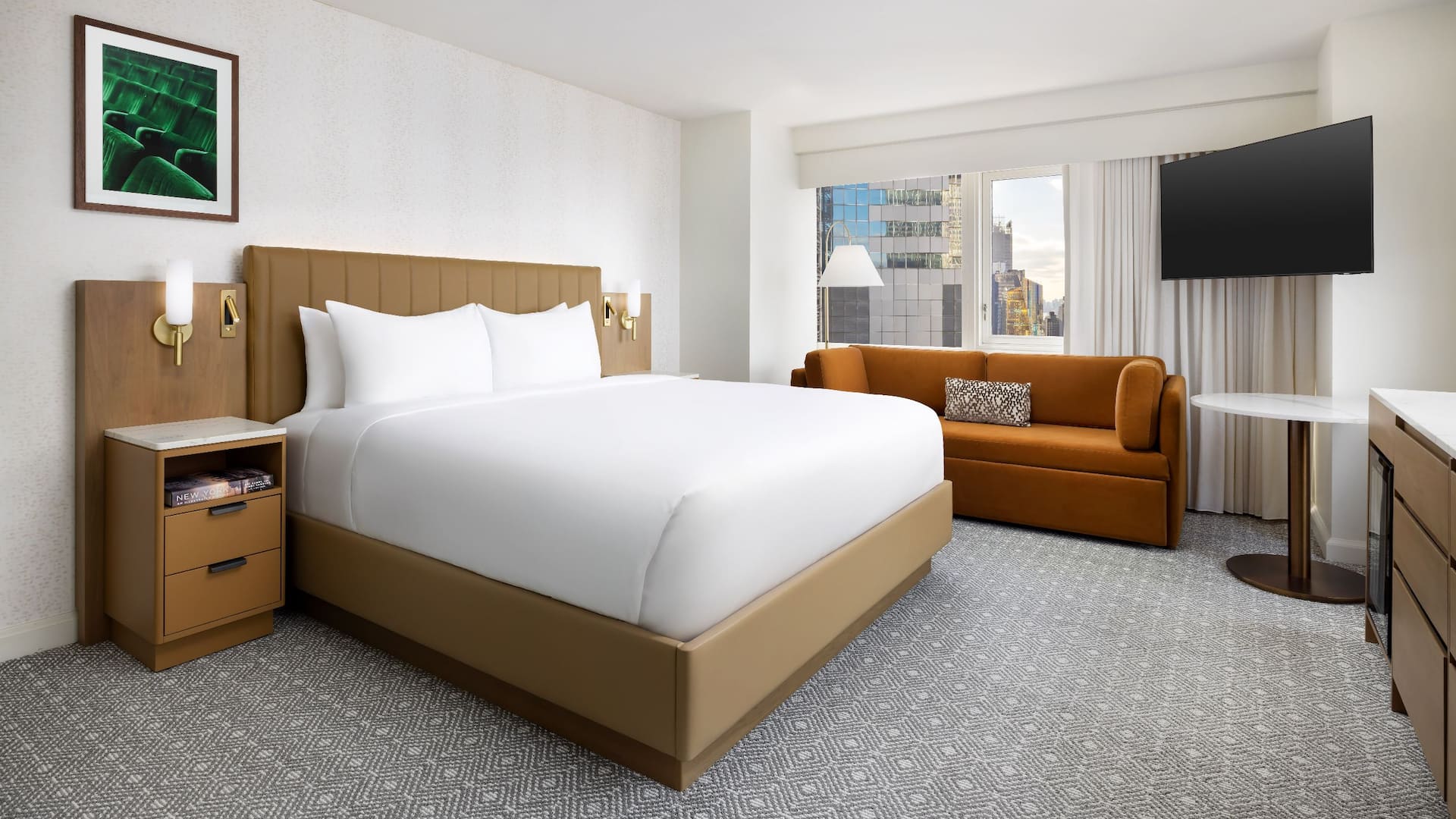 2 of 3 Hyatt Regency Times Square One King Bed Deluxe Hudson Yards View