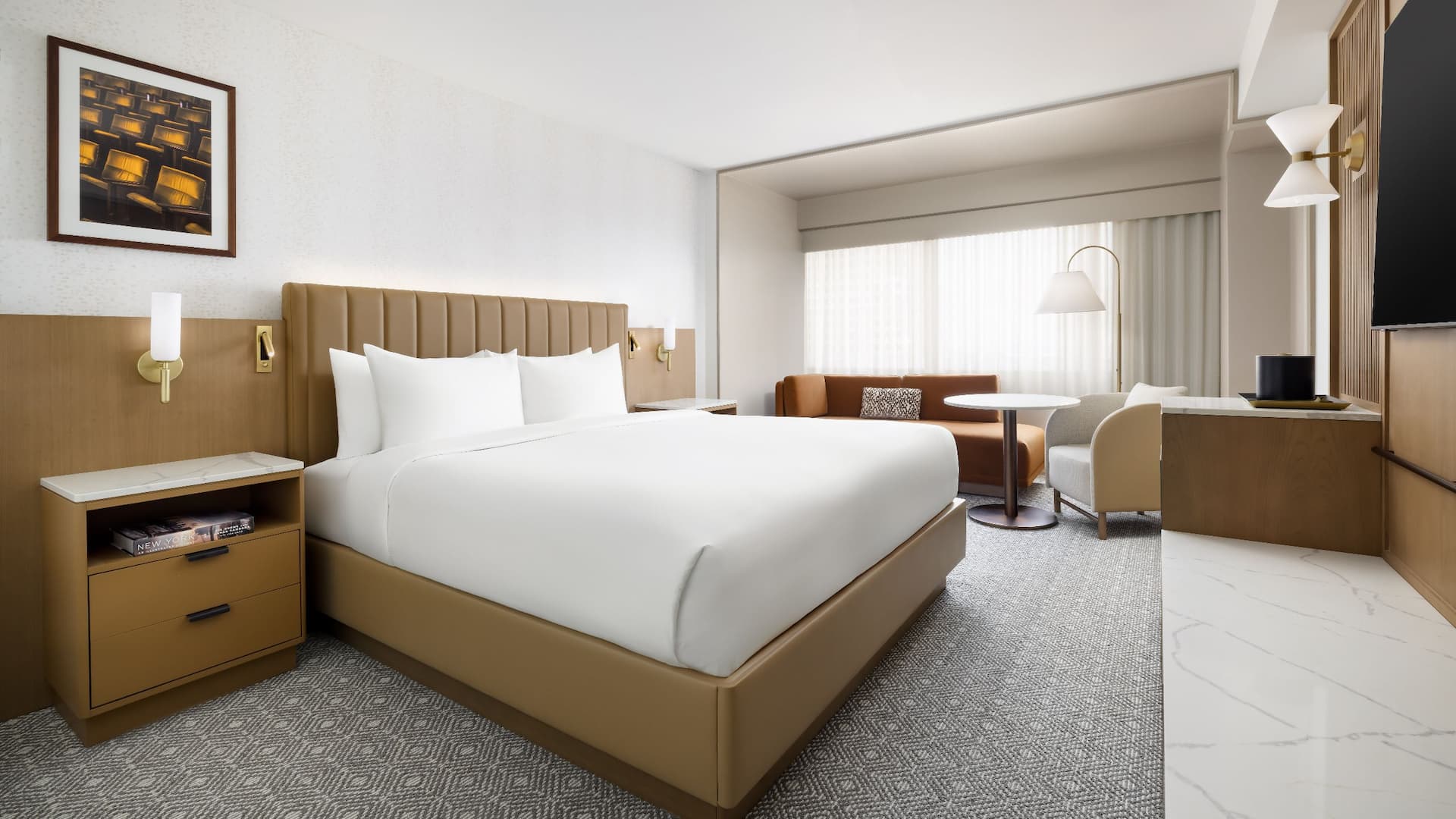 1 of 2 Hyatt Regency Times Square One King Bed Sheers Closed