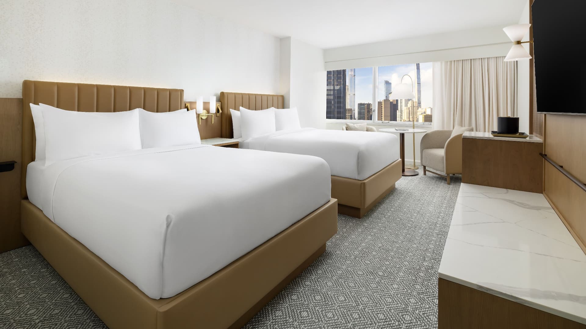 1 of 1 Hyatt Regency Times Square Two Double Beds City View Daytime
