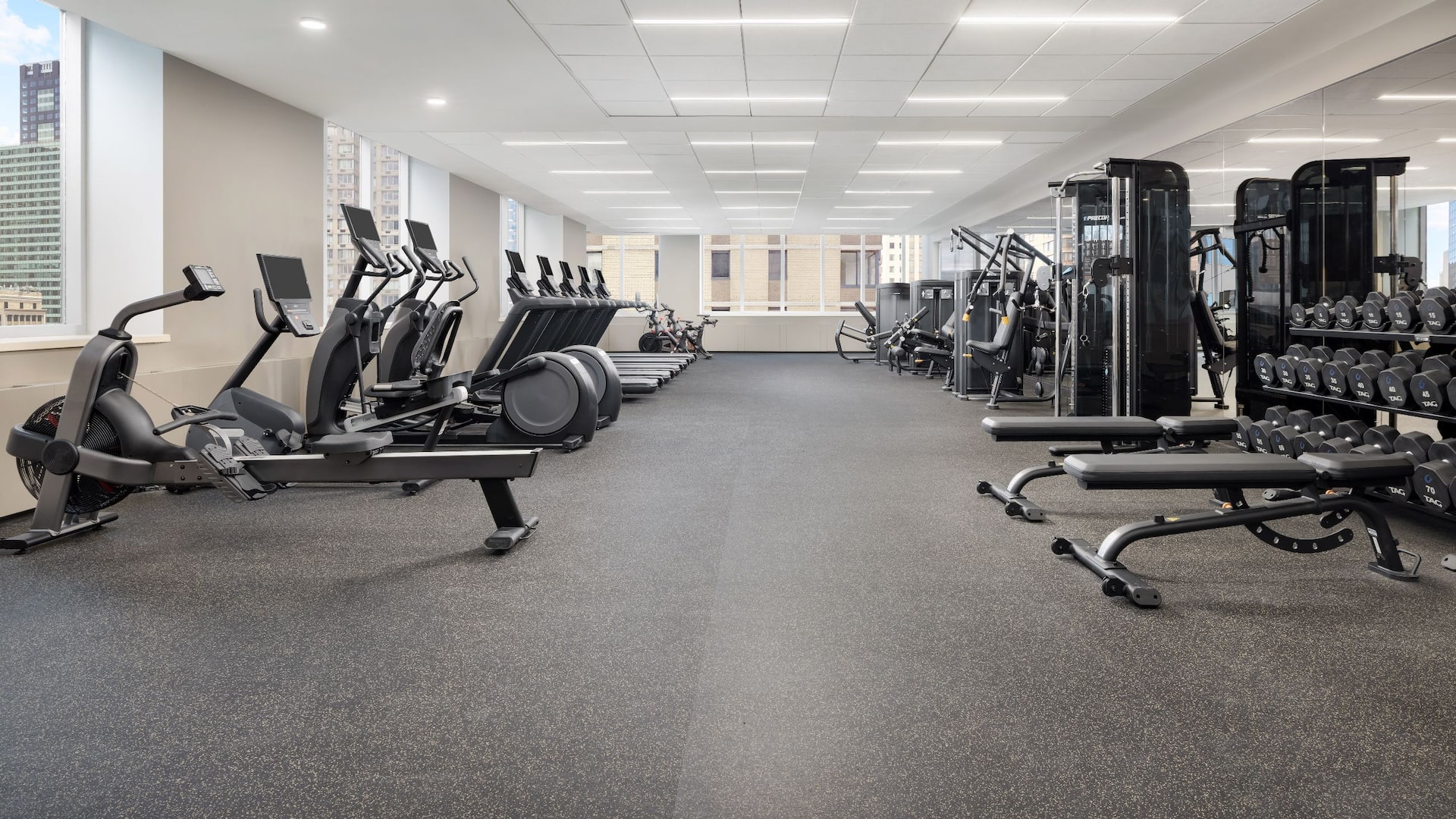 Hyatt Regency Times Square Fitness Center Equipment And Weights