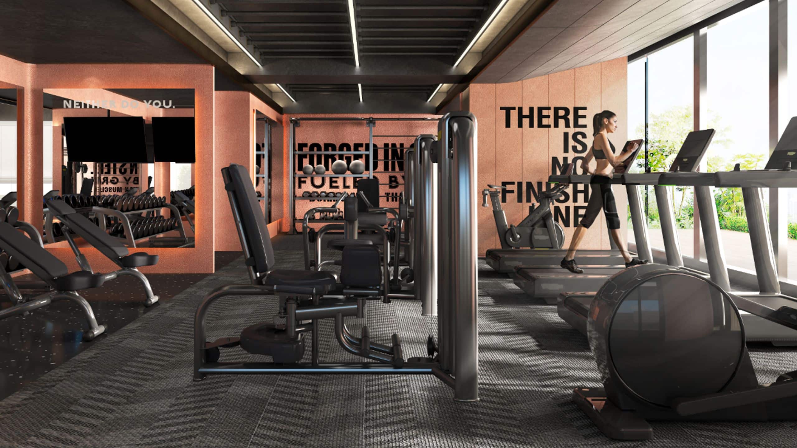 Hyatt Centric The Ring Chengdu Fitness Center Equipments