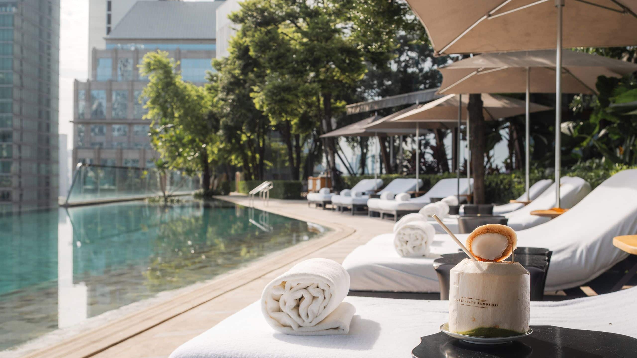 Park Hyatt Bangkok Coconut Pool Area