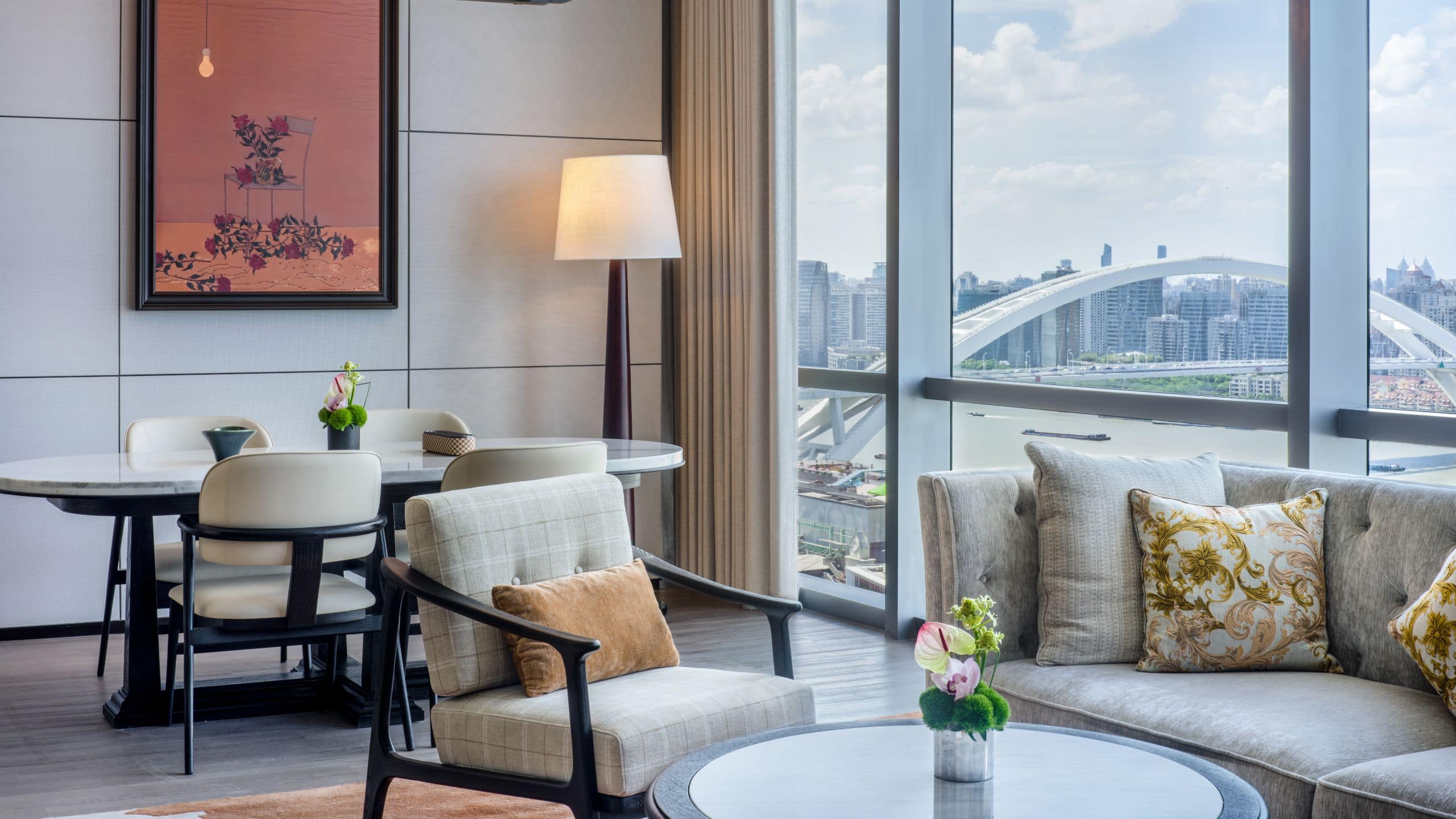 4 of 4 Mumian Shanghai Expo Oriental River View Suite Living Room Table