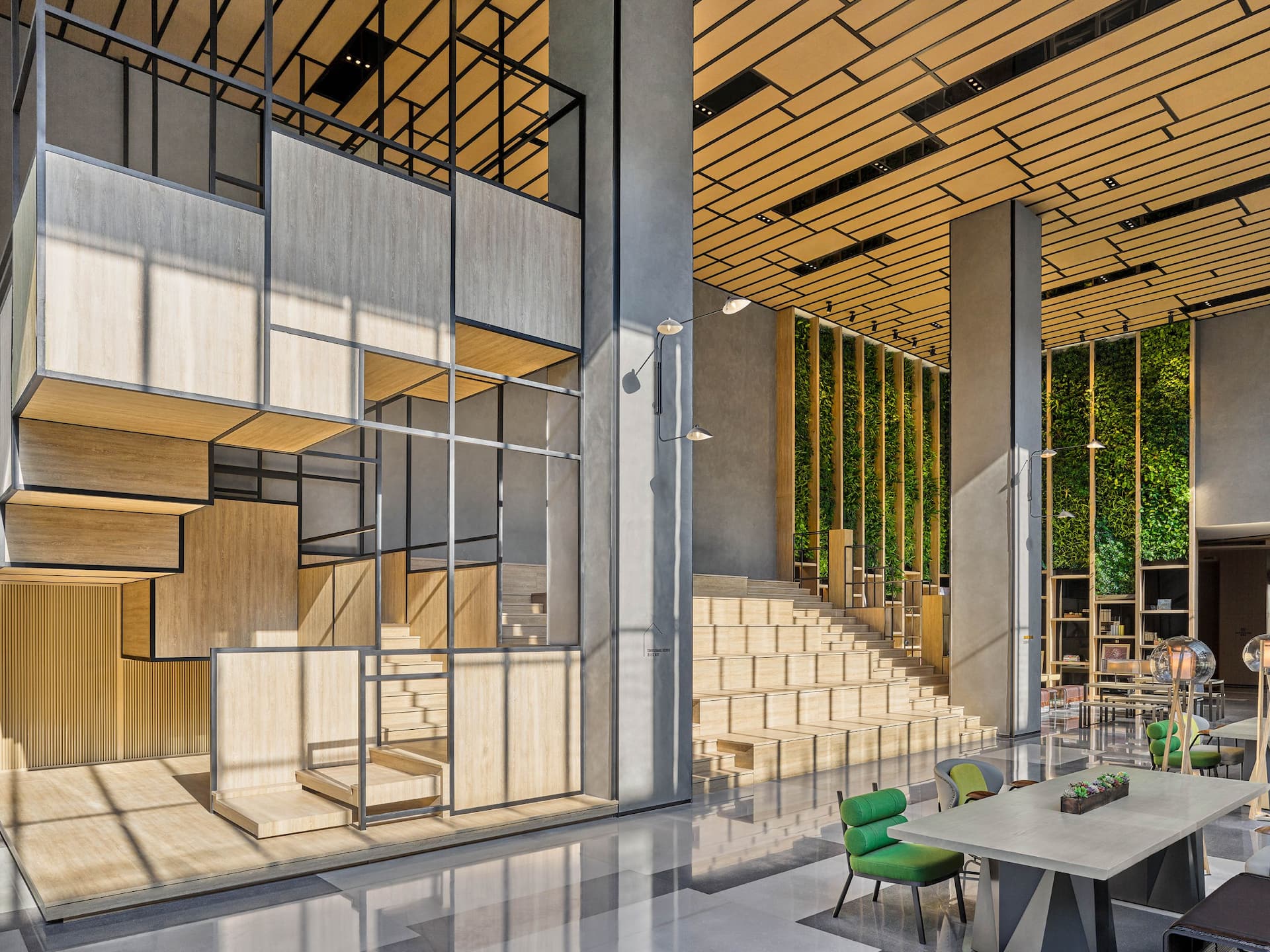 Hyatt Place Shanghai Lingang Xinchen International Conference Center Amphitheatre Stairway