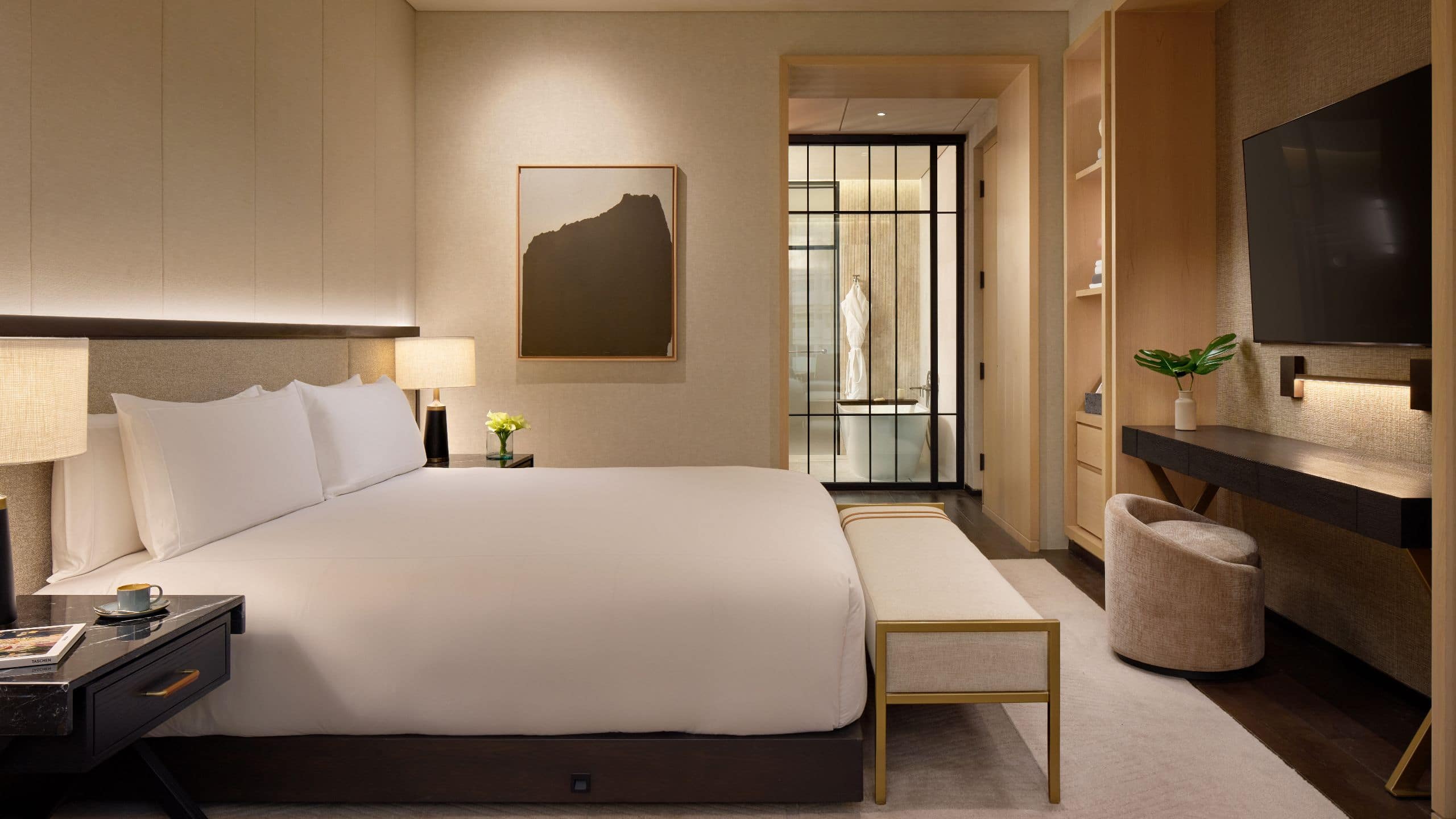 Park Hyatt Mexico City King Guestroom Evening