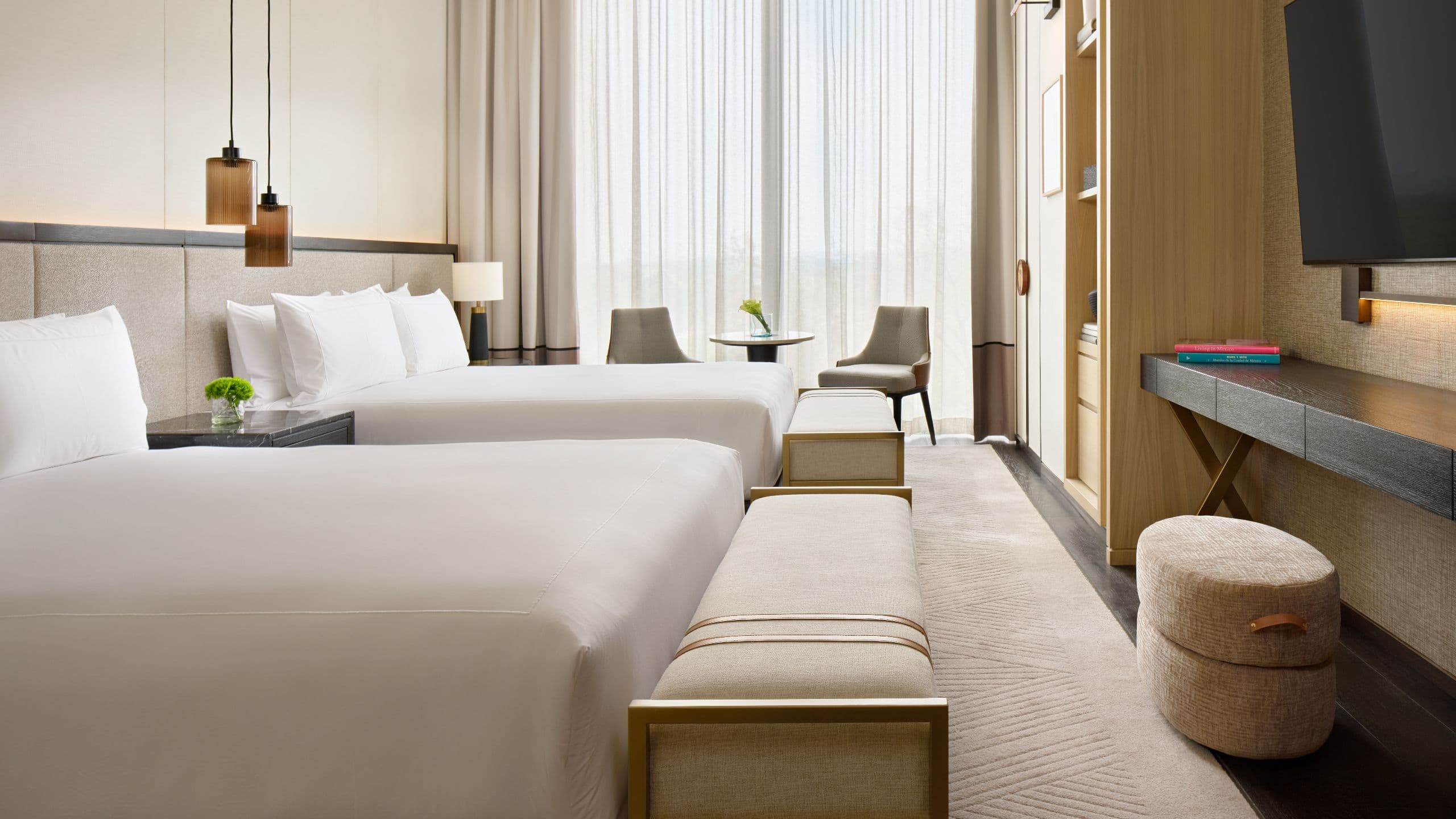1 of 1 Park Hyatt Mexico City Two Queen Guestroom