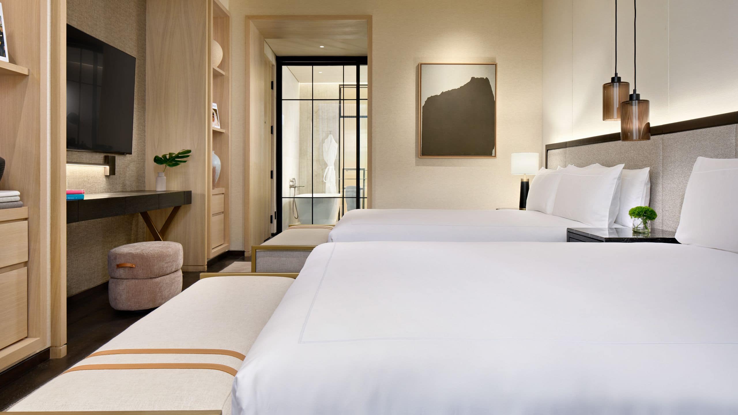1 of 1 Park Hyatt Mexico City Two Queen Guestroom Interior