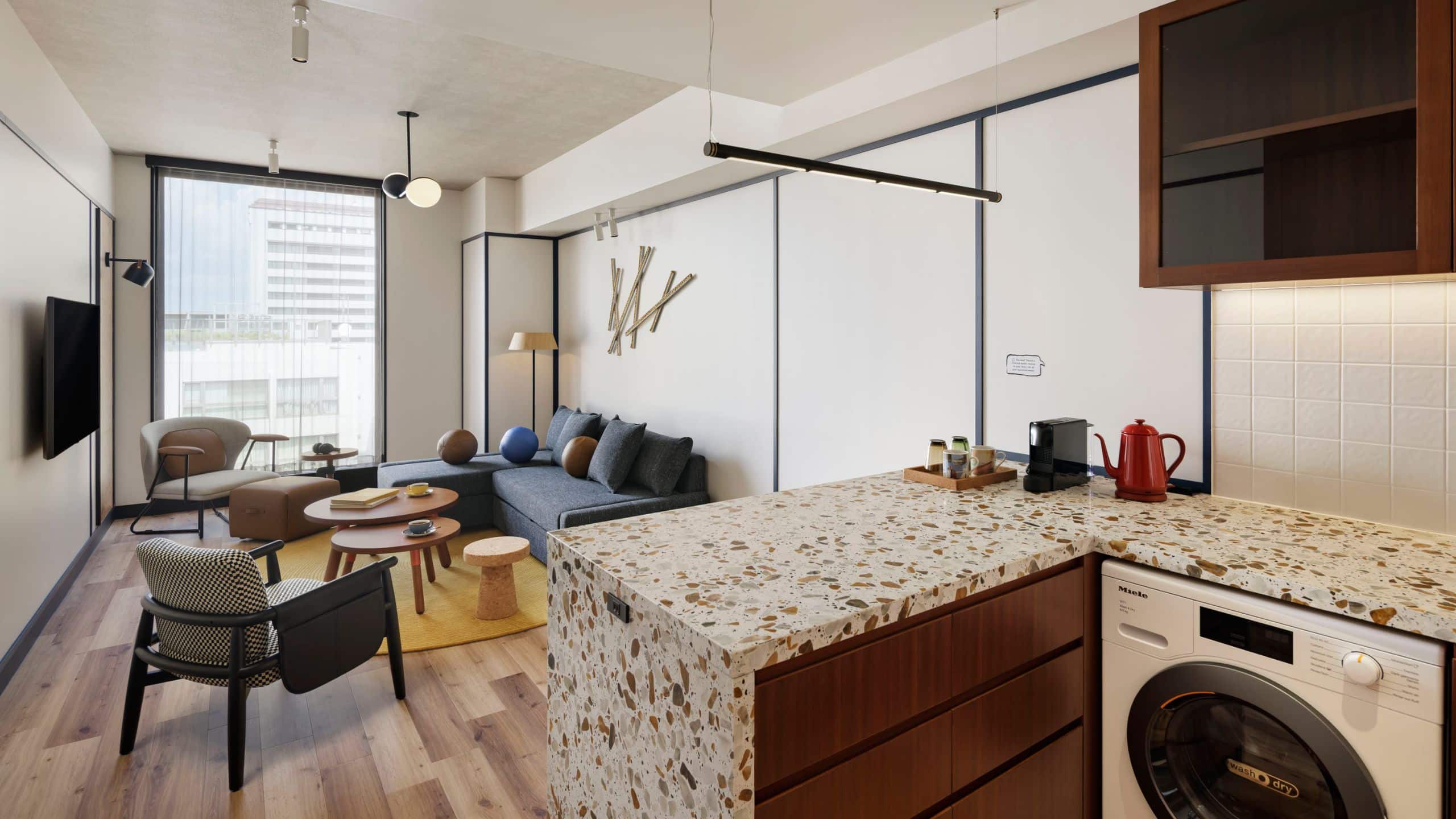 4 of 6 Caption by Hyatt Kabutocho Tokyo Suite Livingroom