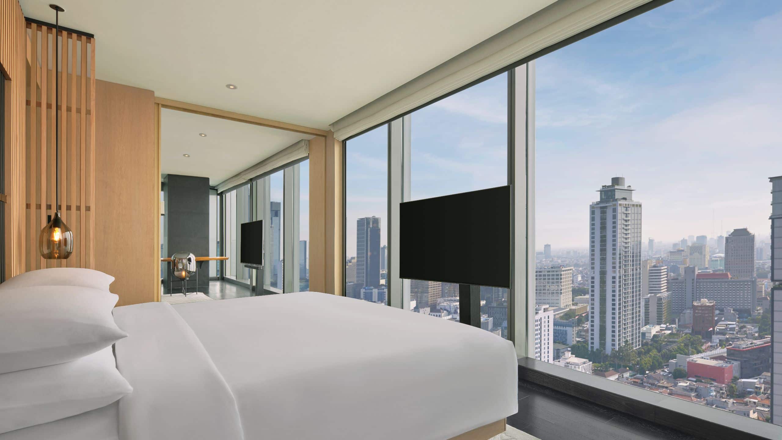Park Hyatt Jakarta Park Suite King Bedroom With Skyline View TV