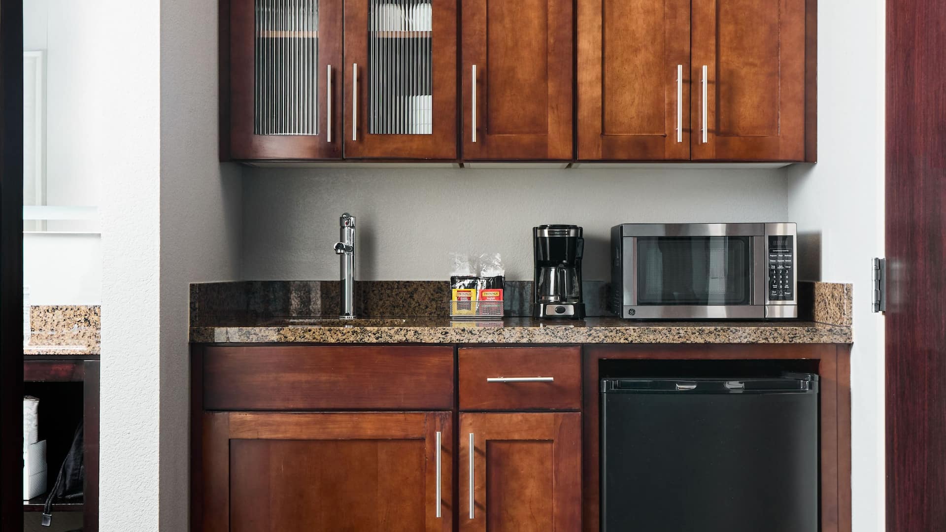 5 of 8 Hyatt House Seattle/Redmond Studio Balcony Kitchenette Bathroom