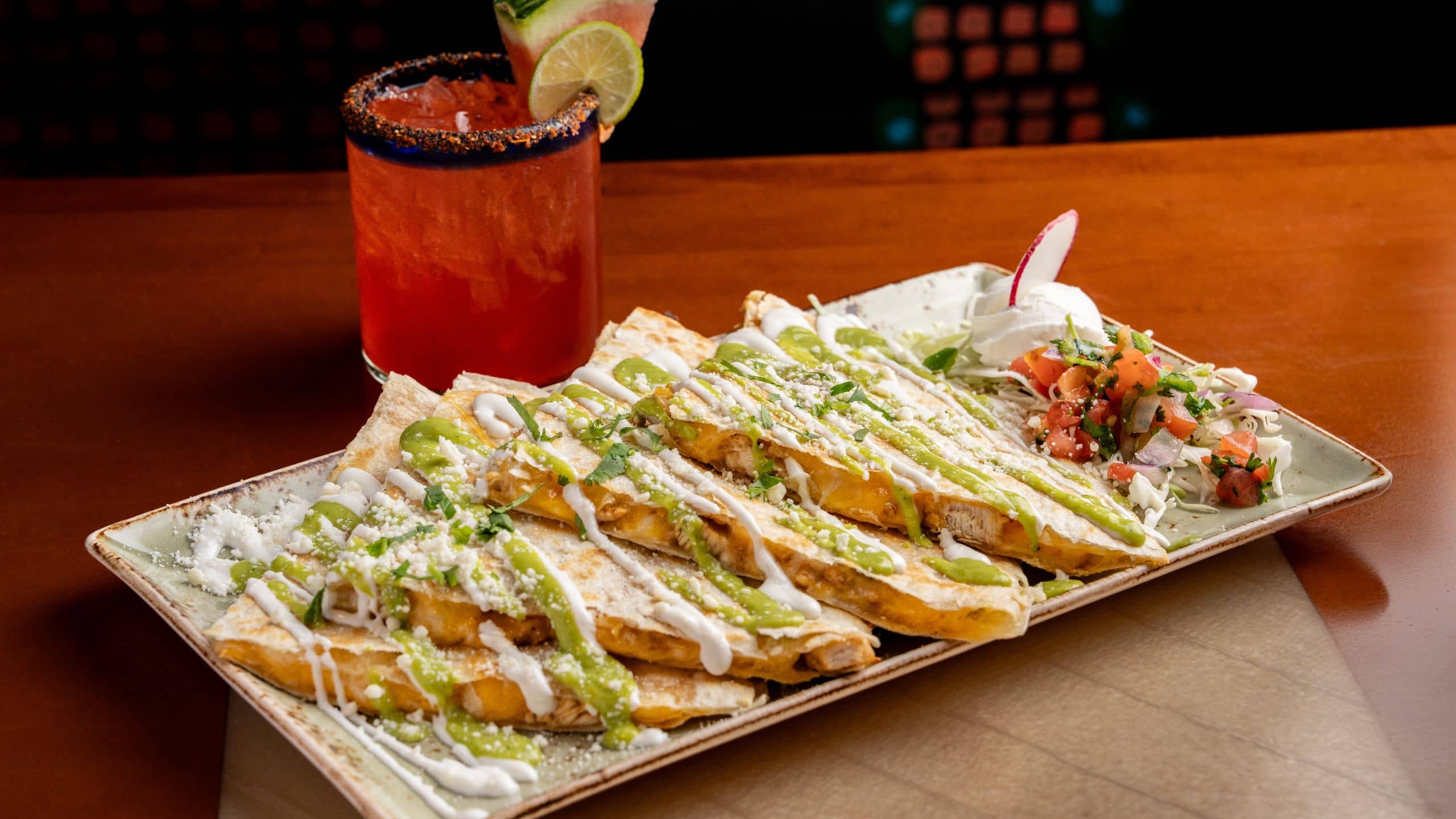 Rio Hotel & Casino Chicken Quesadilla With Margarita
