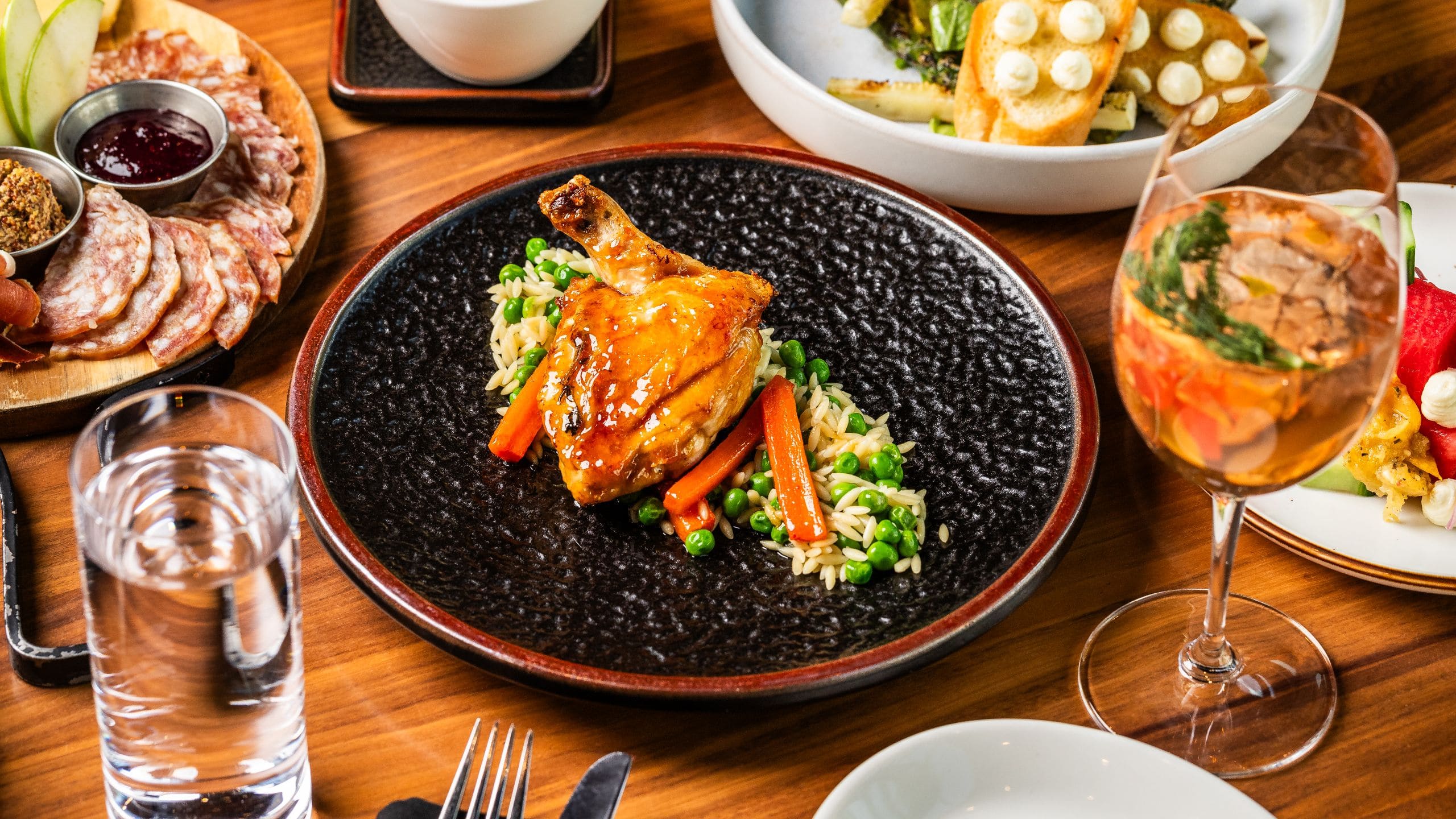 Hyatt Centric Downtown Denver Apple Blossom Food Spread