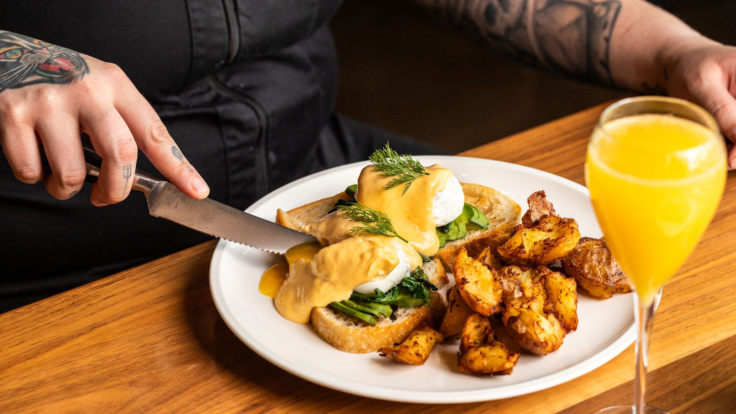 Hyatt Centric Downtown Denver Apple Blossom Eggs Benedict Lifestyle