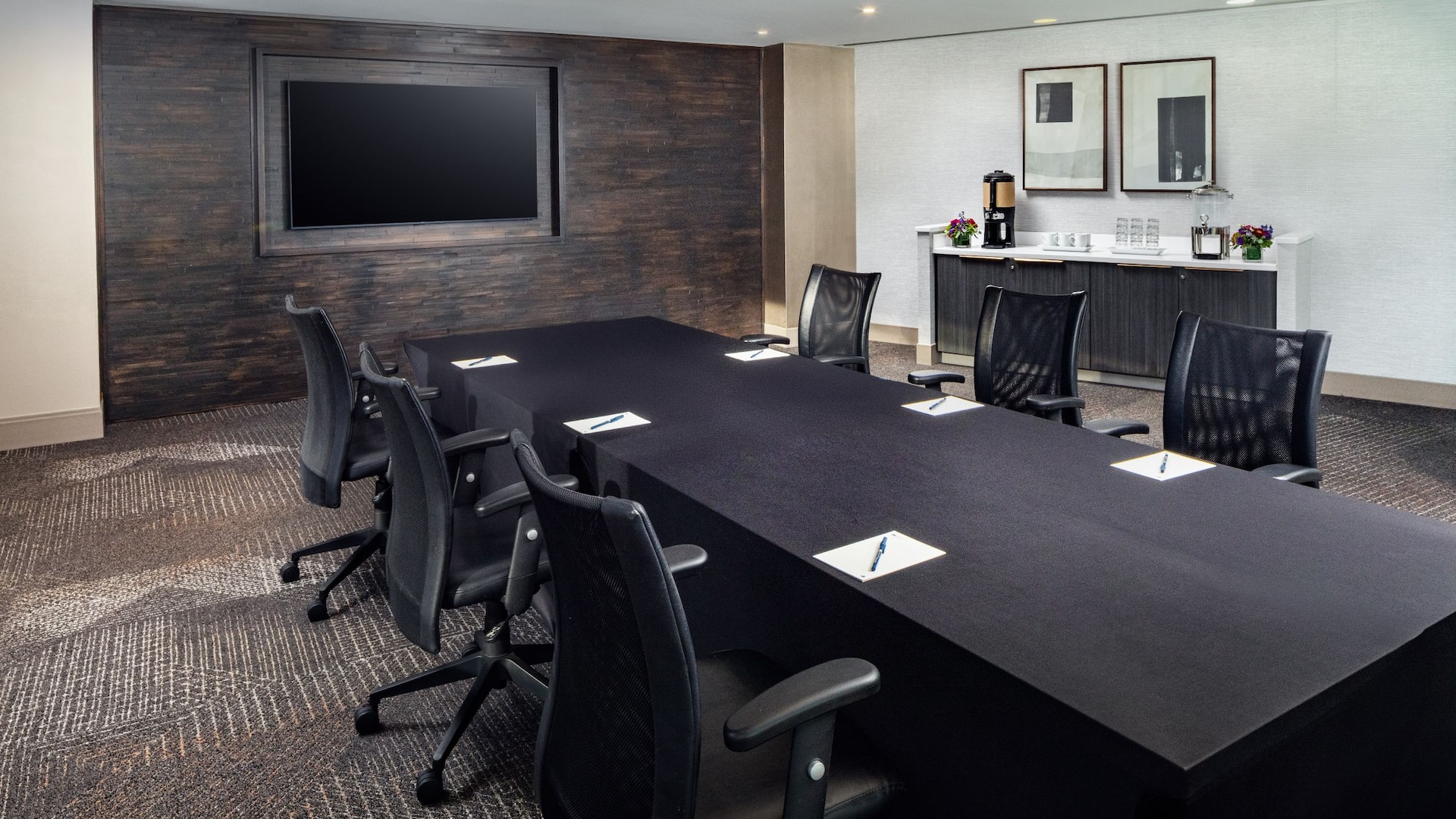 2 of 2 Hyatt House Washington DC / Downtown / Convention Center Meeting Boardroom Table Tv Coffee Station