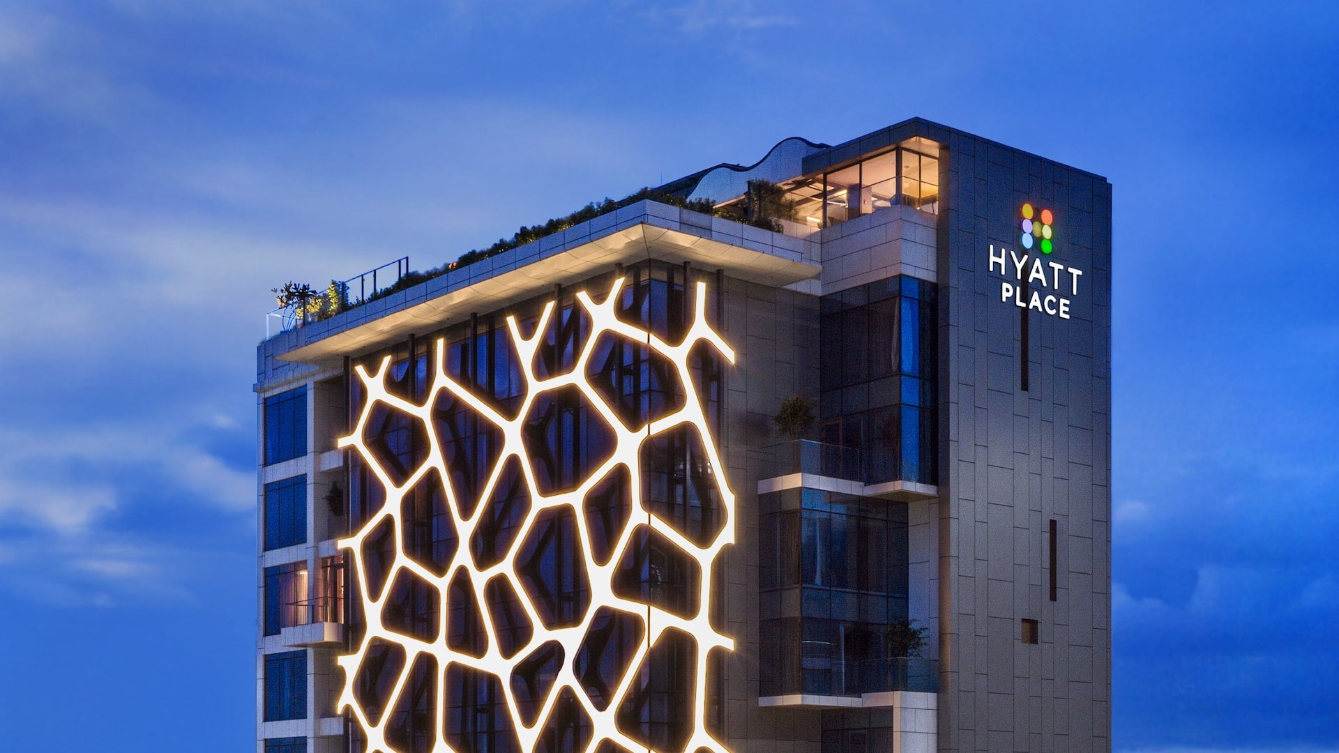 Hyatt Place Dhaka Uttara Facade Night