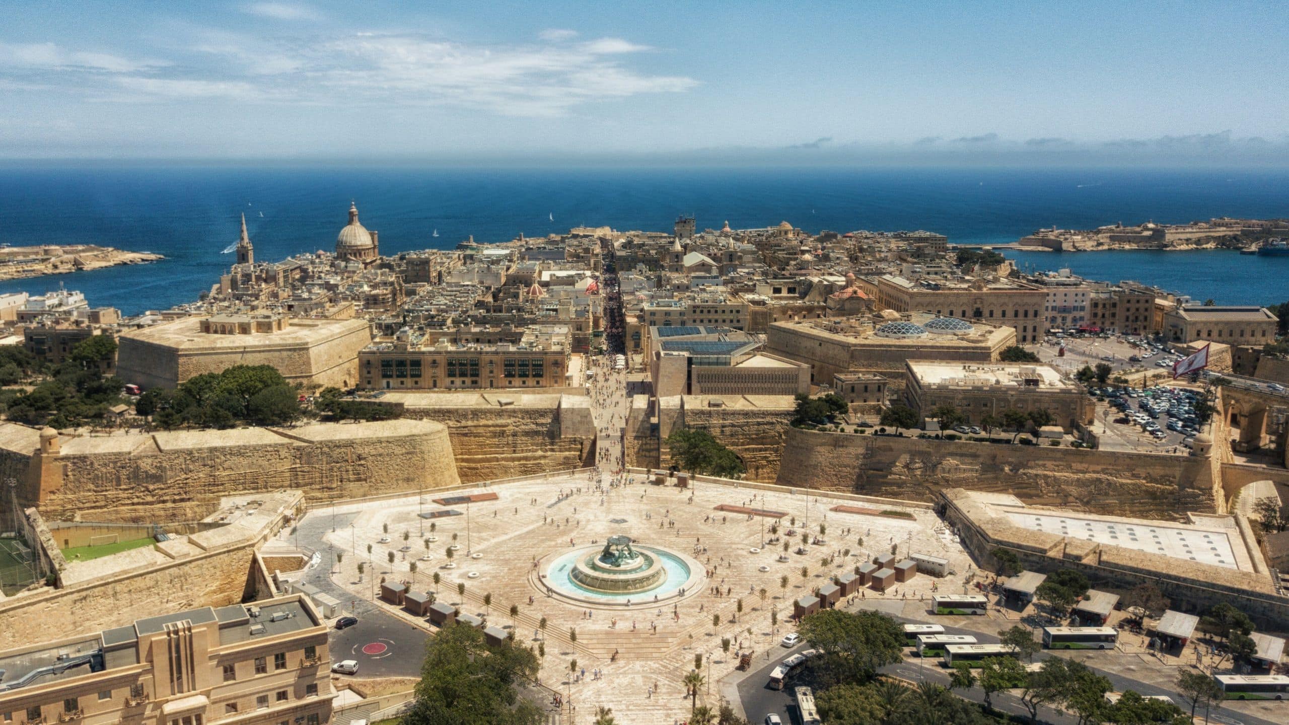 Hyatt Centric Malta Valletta Arial Vi
