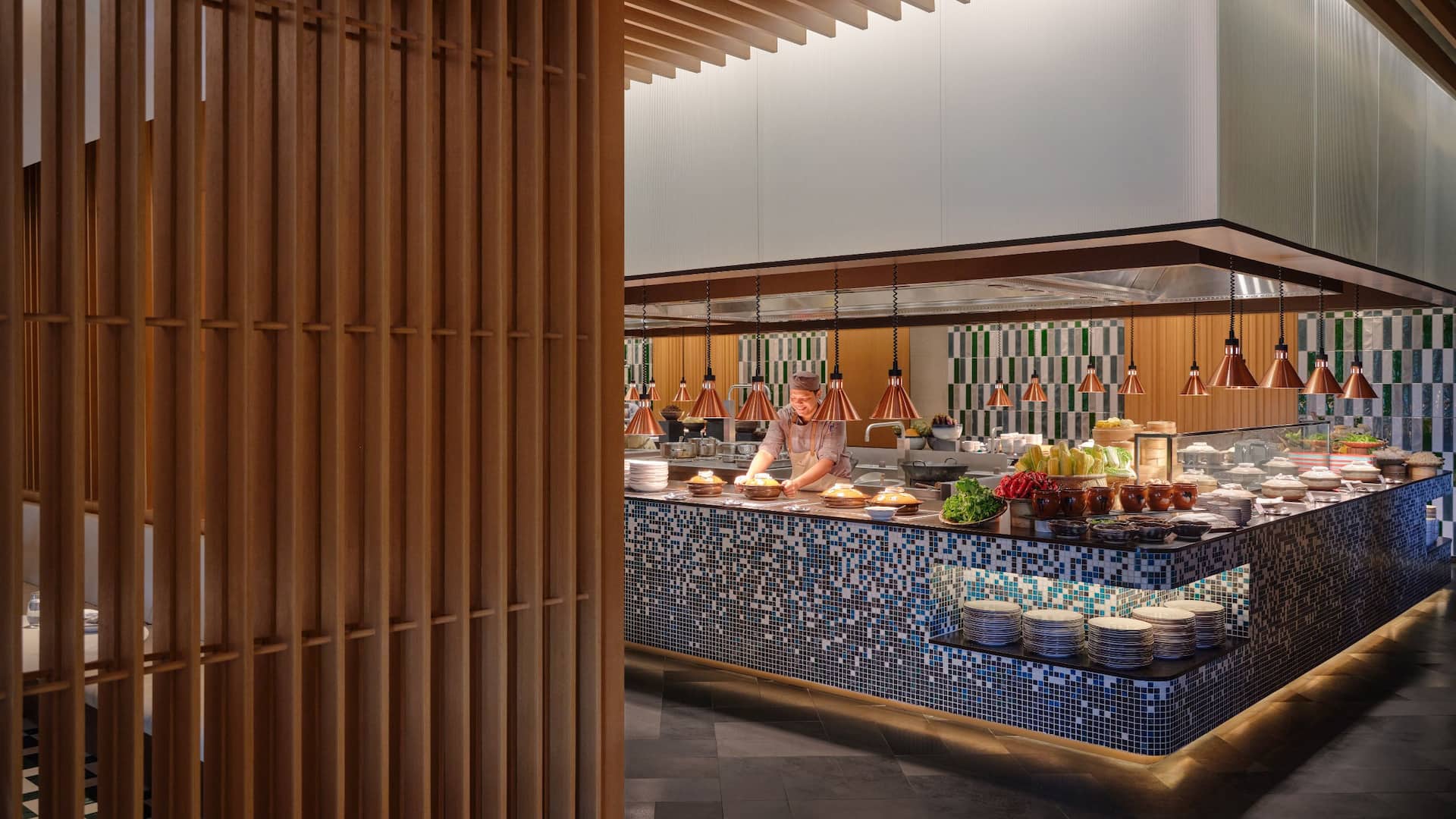 第 1，共 5 Hyatt Regency Kuala Lumpur at KL Midtown Midtown Brasserie Live Station View