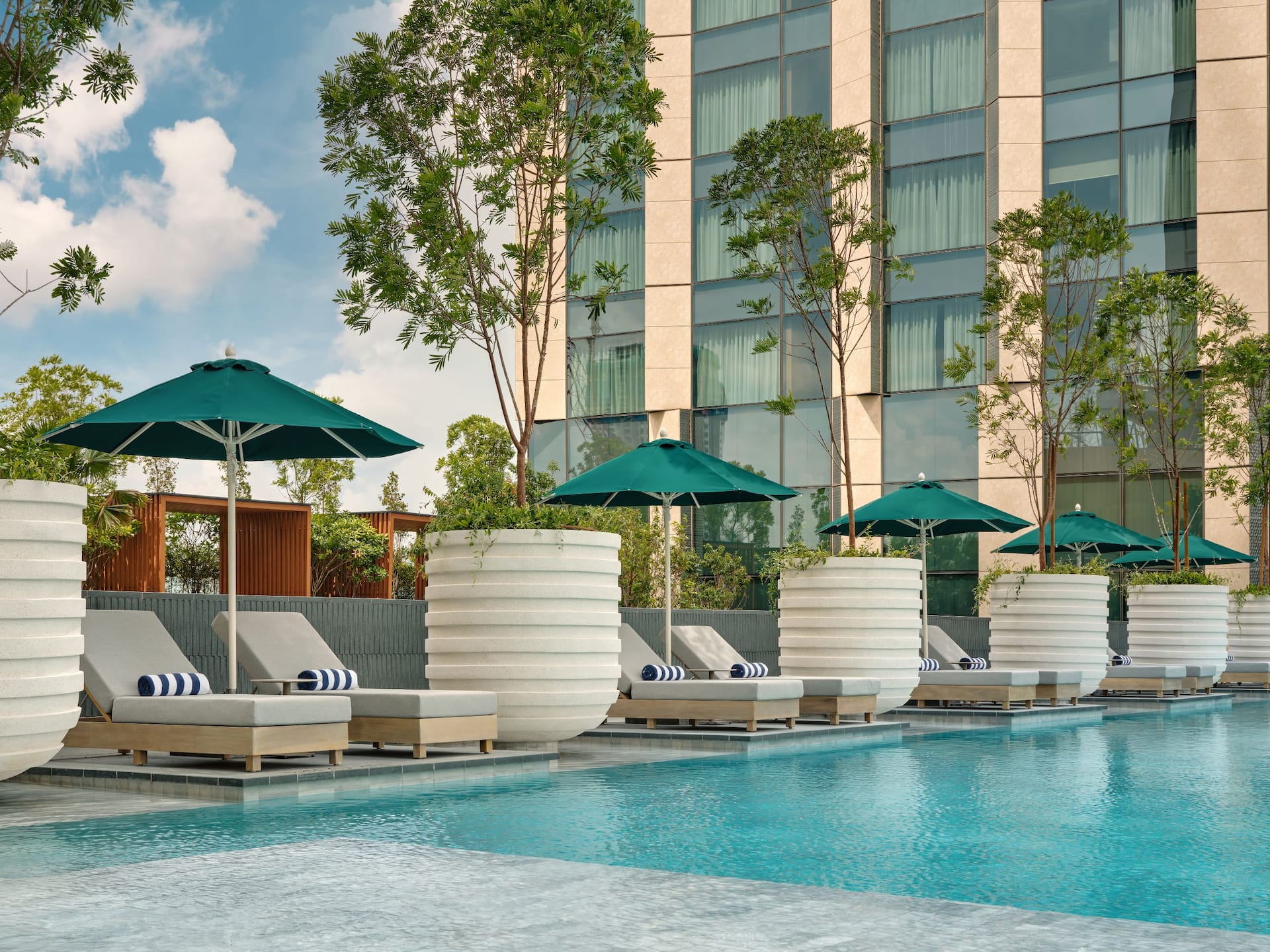 Hyatt Regency Kuala Lumpur at KL Midtown Pool Lounge Chairs View