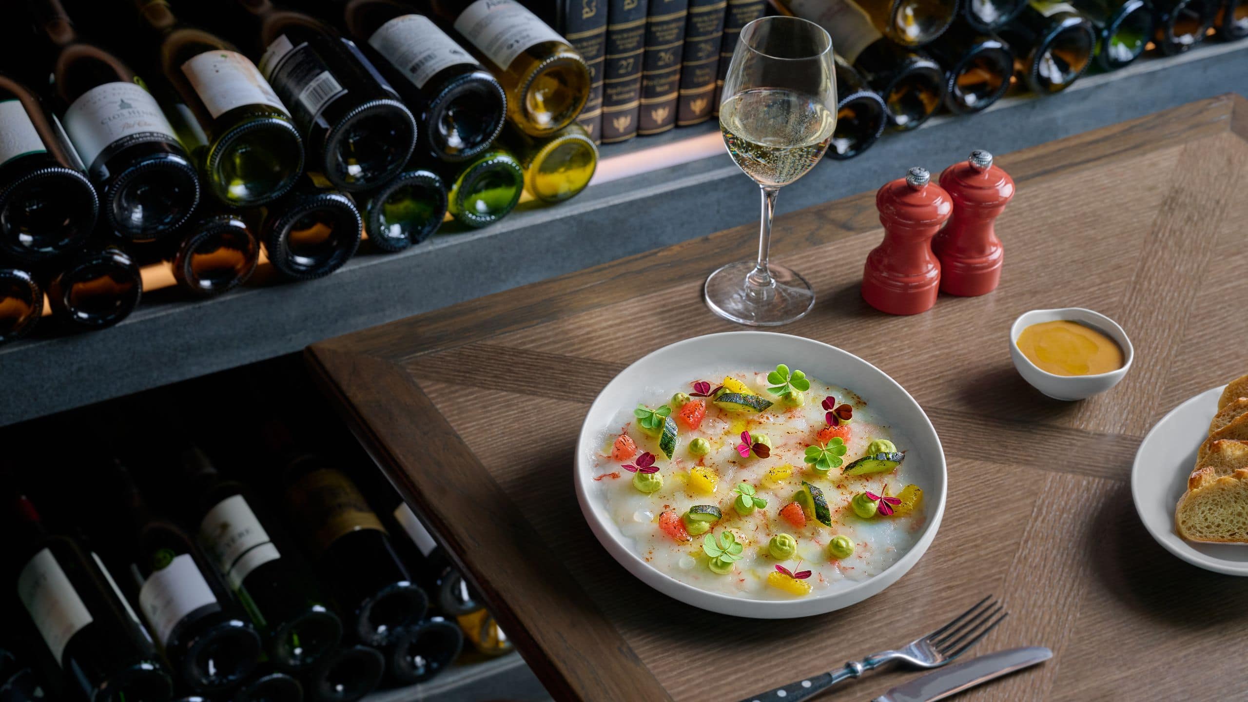 Andaz Singapore Red Shrimp Carpaccio