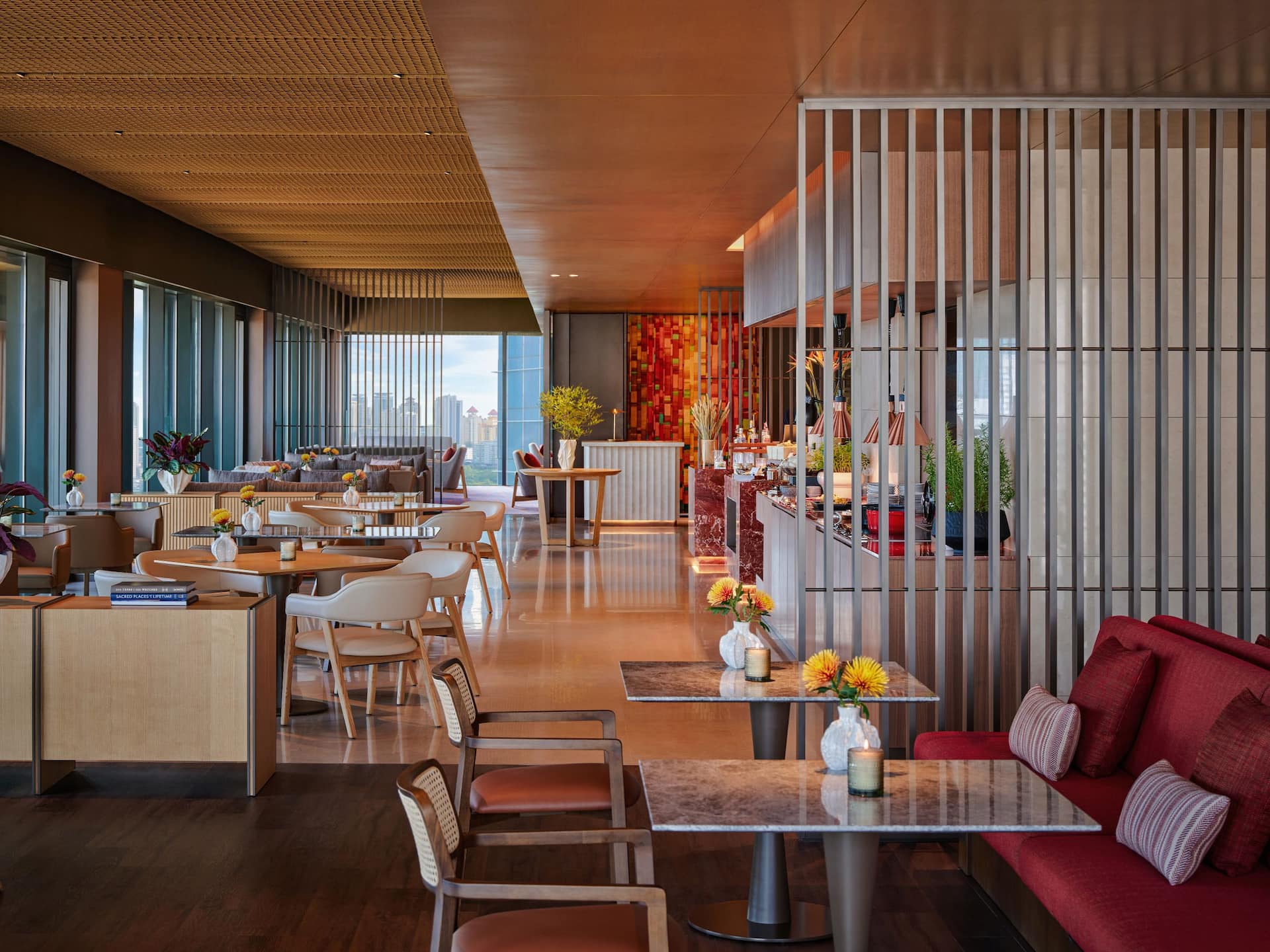 Hyatt Regency Kuala Lumpur at KL Midtown Regency Lounge Table Seating View