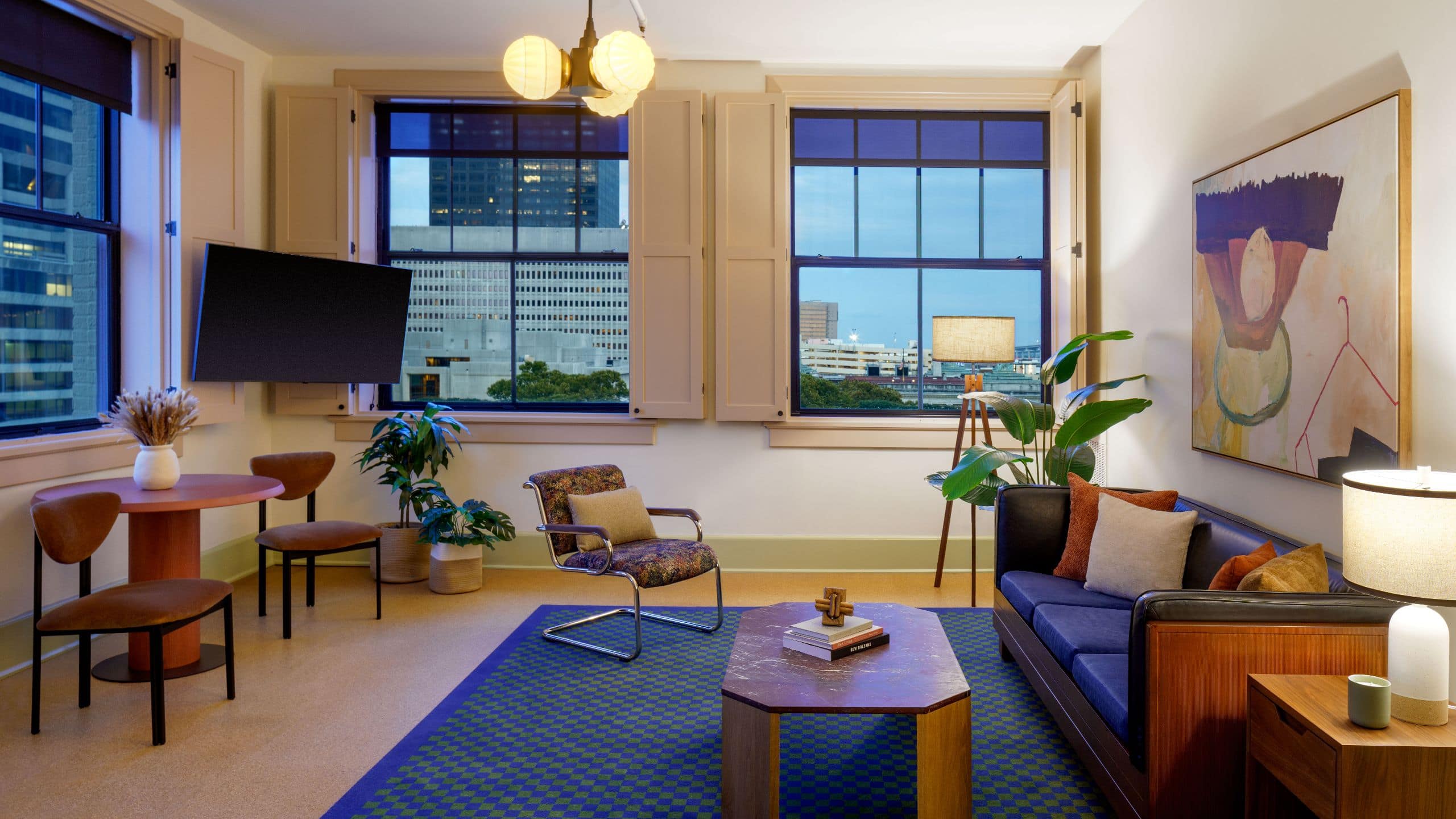 The Barnett One Bedroom Suite Living Room