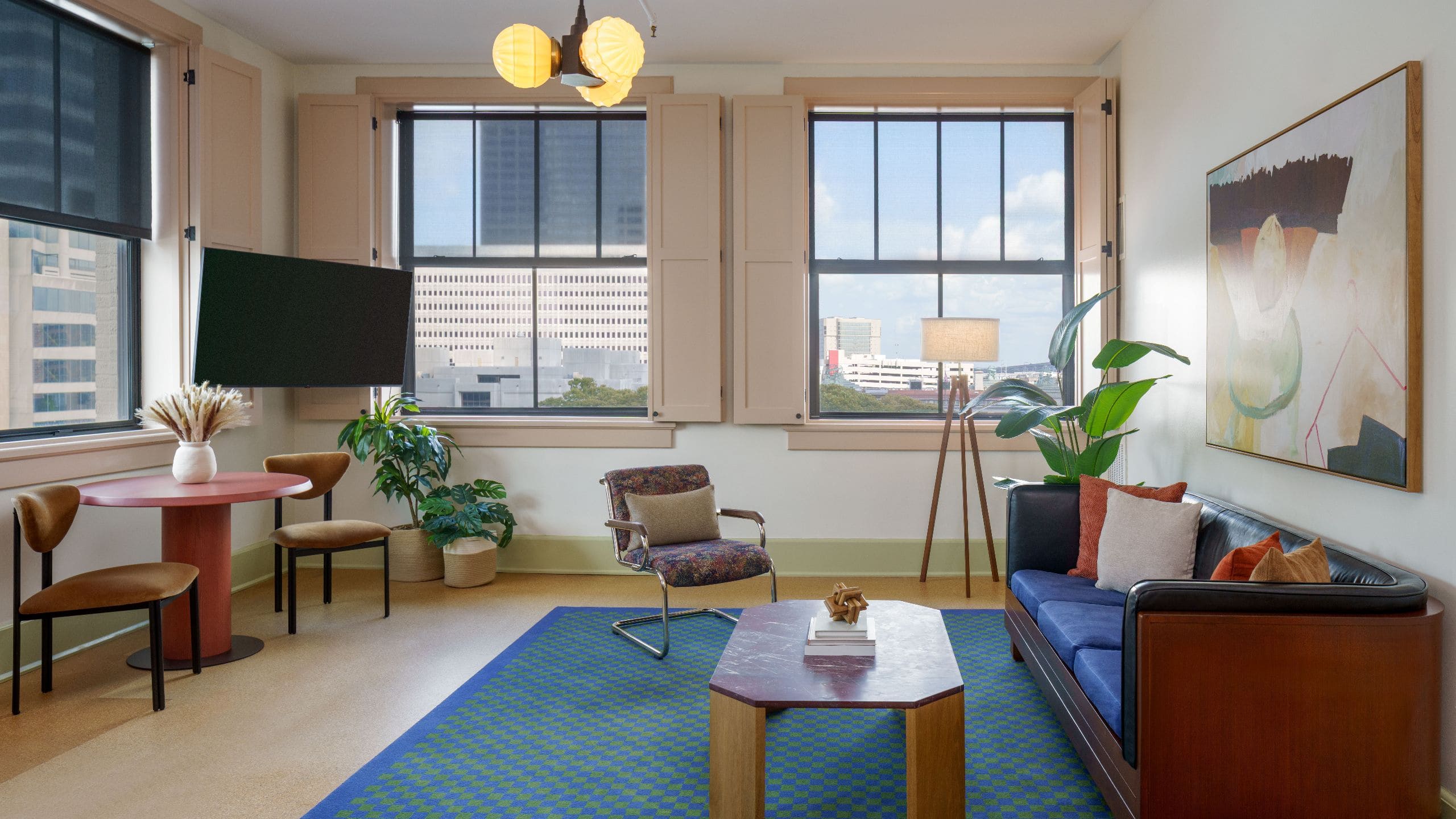 The Barnett One Bedroom Suite Living Room