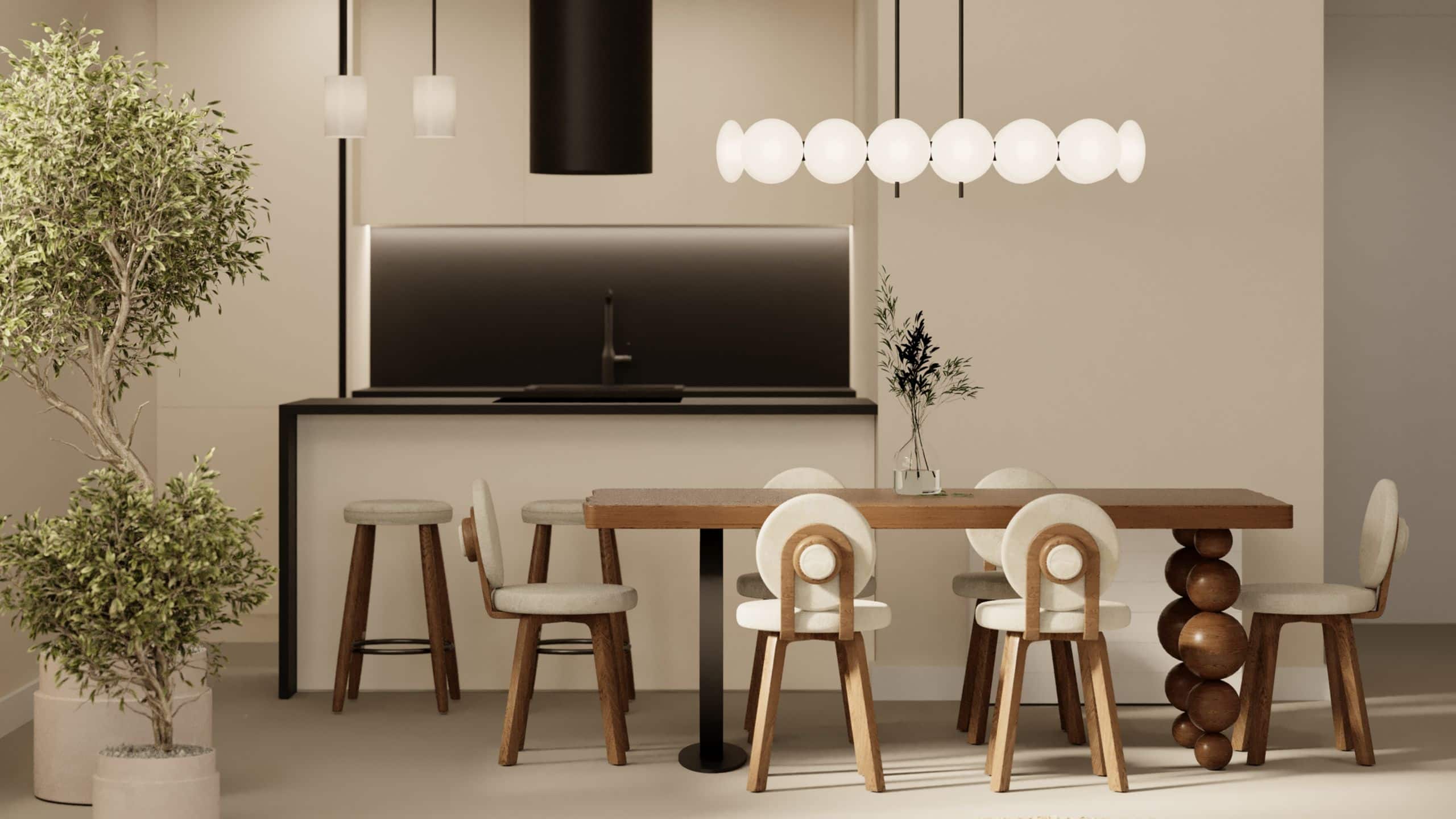 1 of 1 Sealeven Hotel & Residences Mock Up Room Living Room Dining Kitchen