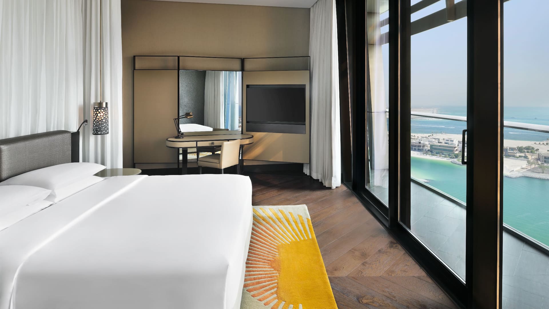 1 of 3 Grand Hyatt Abu Dhabi Hotel & Residences Emirates Pearl One Bedroom Apartment Bedroom