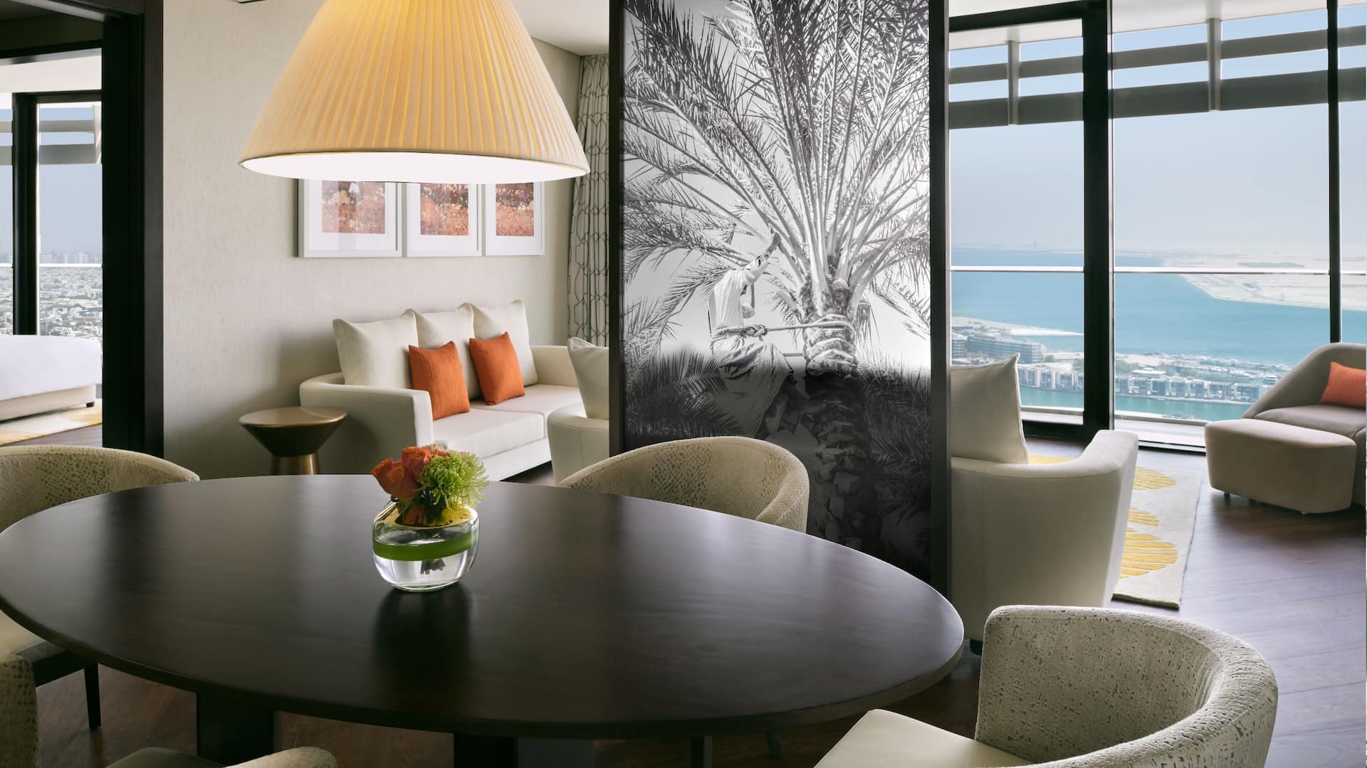 Grand Hyatt Abu Dhabi Hotel & Residences Emirates Pearl Living Room Suite And Two Bedroom Sea View