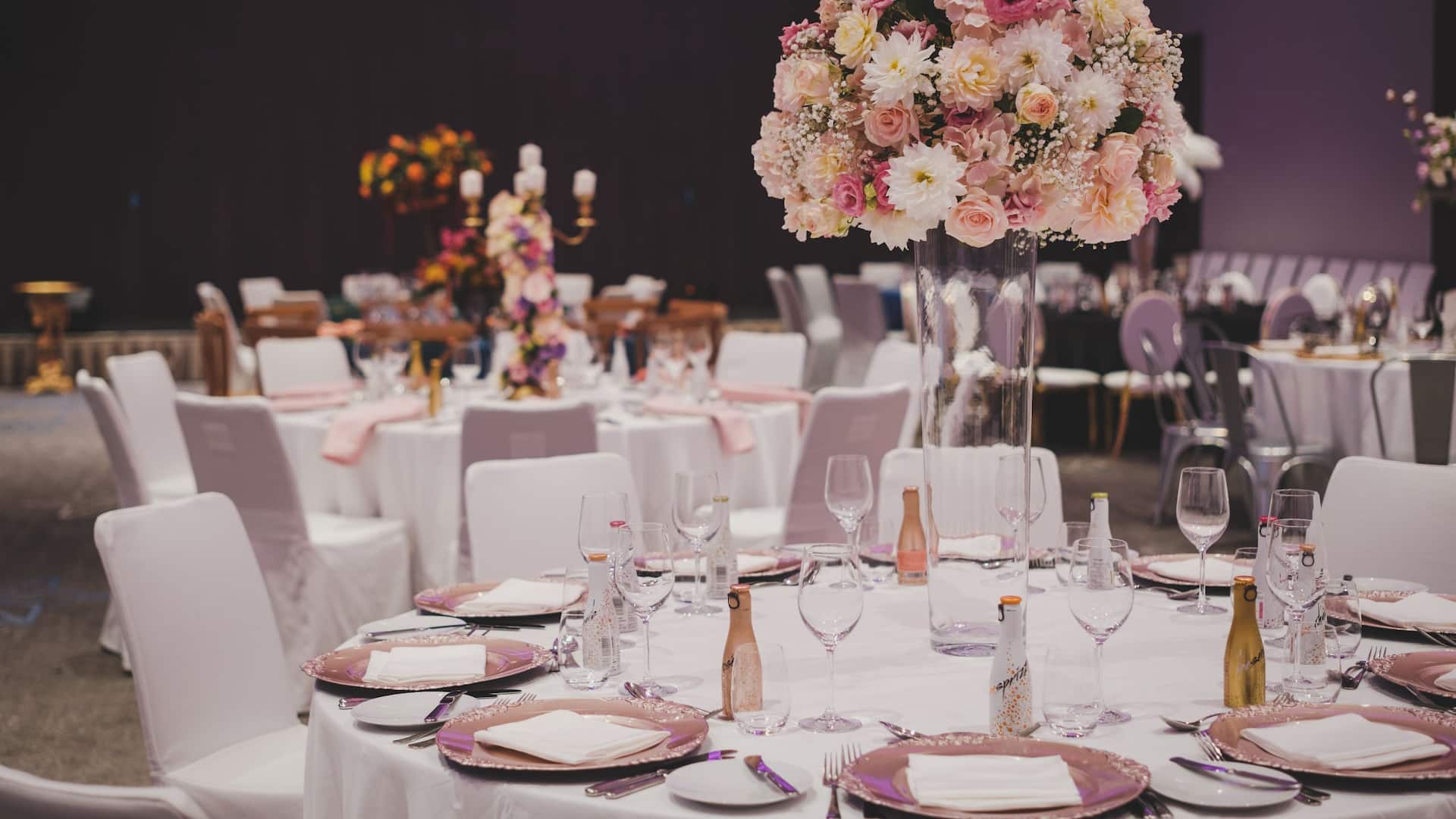 Hyatt Regency Sofia Ballroom Wedding Centerpiece