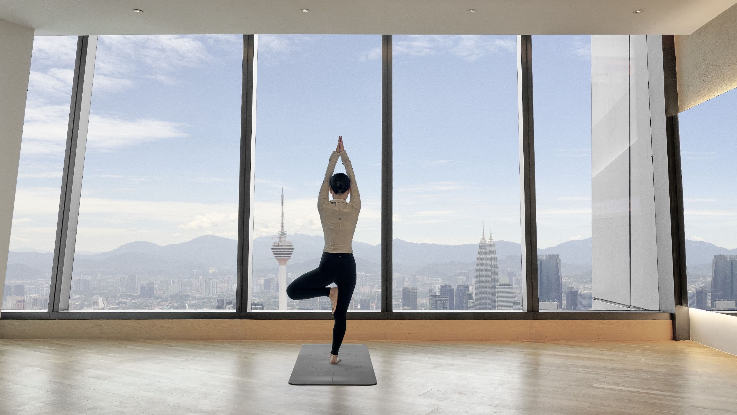 Park Hyatt Kuala Lumpur Yoga Room Kl Tower Background