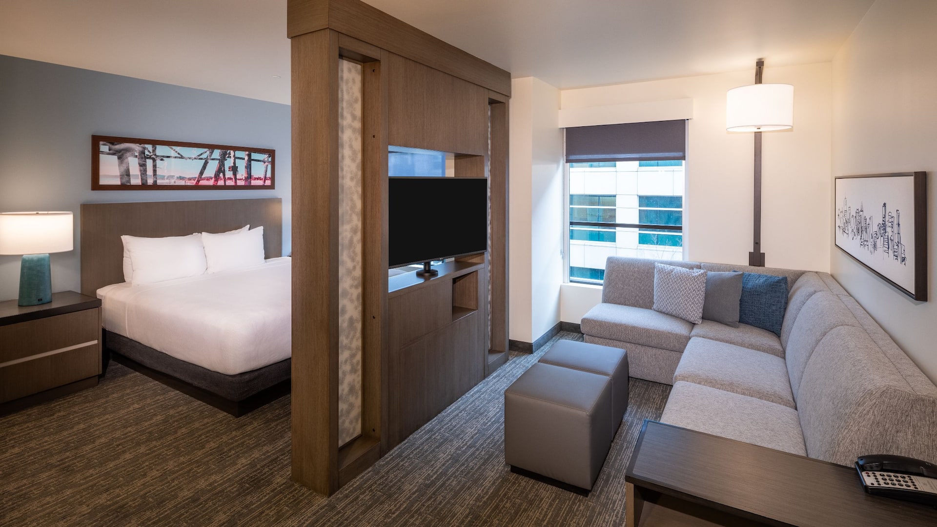 Hyatt House Seattle/Downtown Two Queen One Bedroom Suites Room