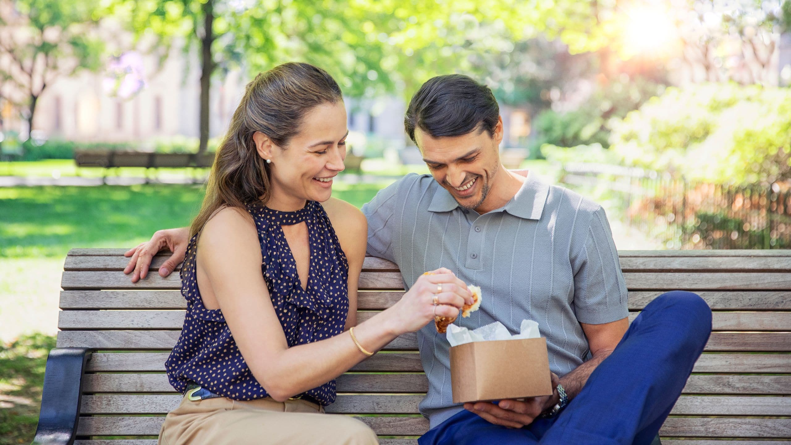 Hyatt Centric Center City Philadelphia Park Bench Couple