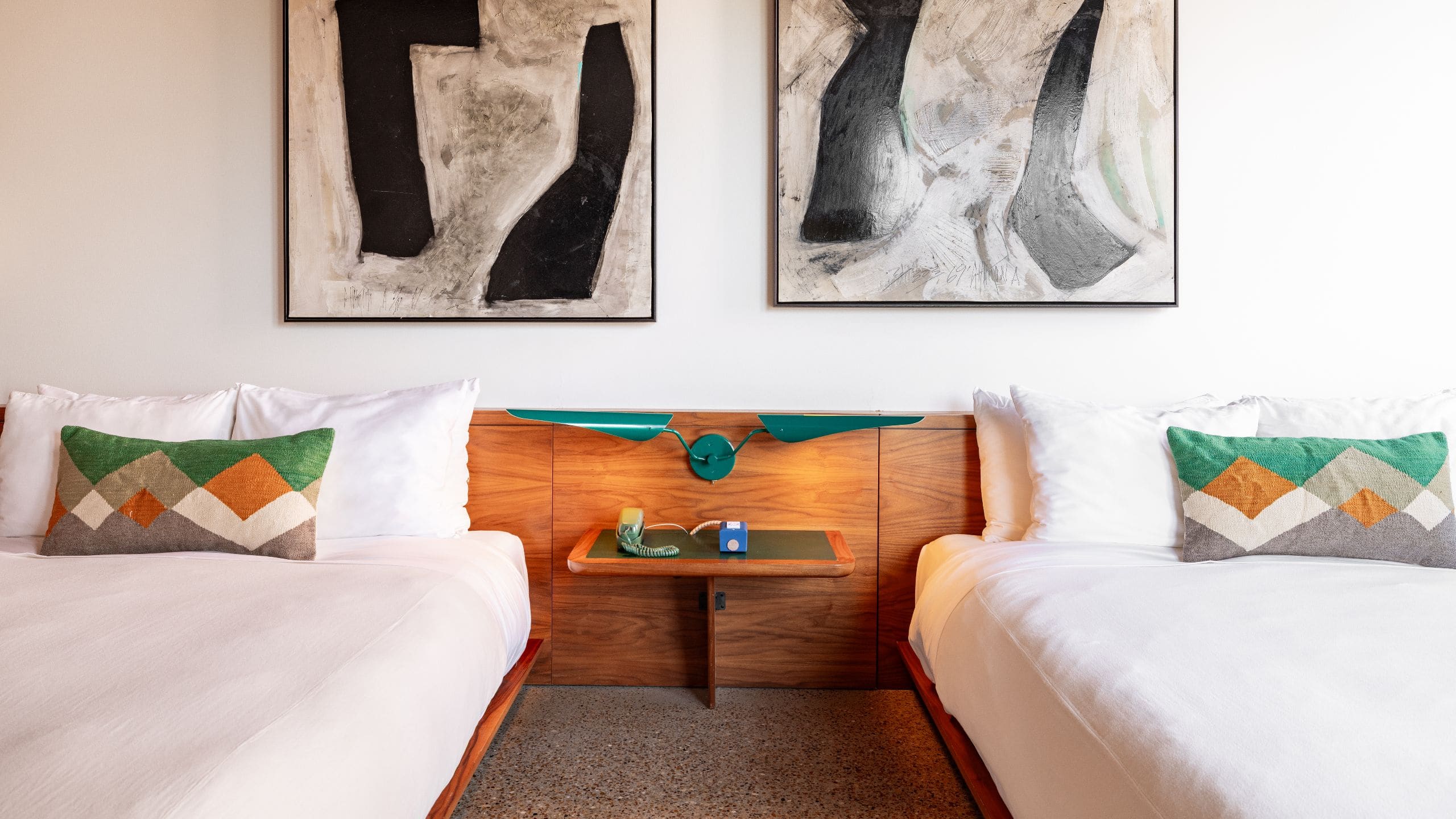 1 of 5 Hotel Magdalena, Bunkhouse Hotels Double Queen Accessible Bed Detail