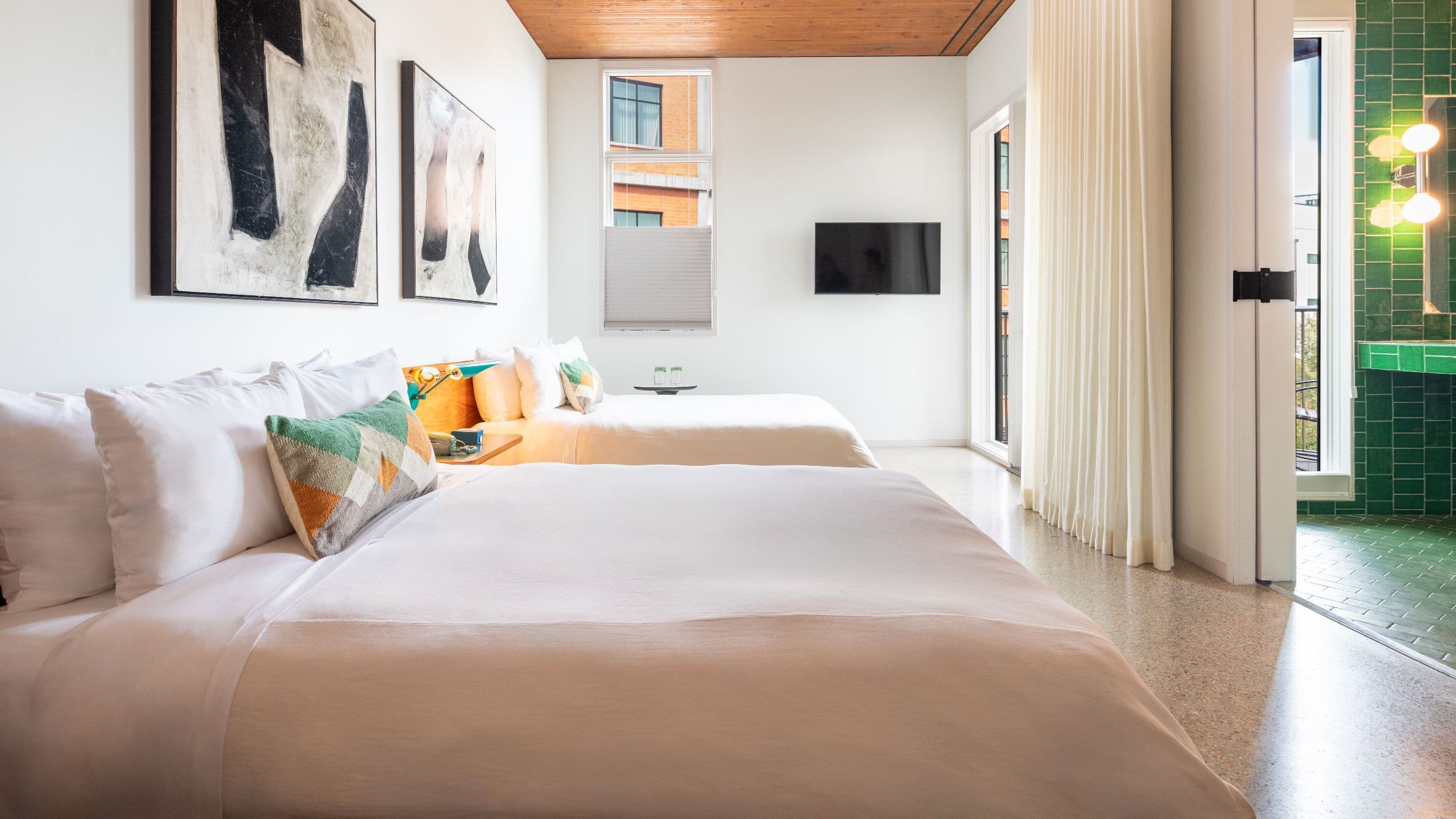 3 of 5 Hotel Magdalena, Bunkhouse Hotels Double Queen Accessible Beds